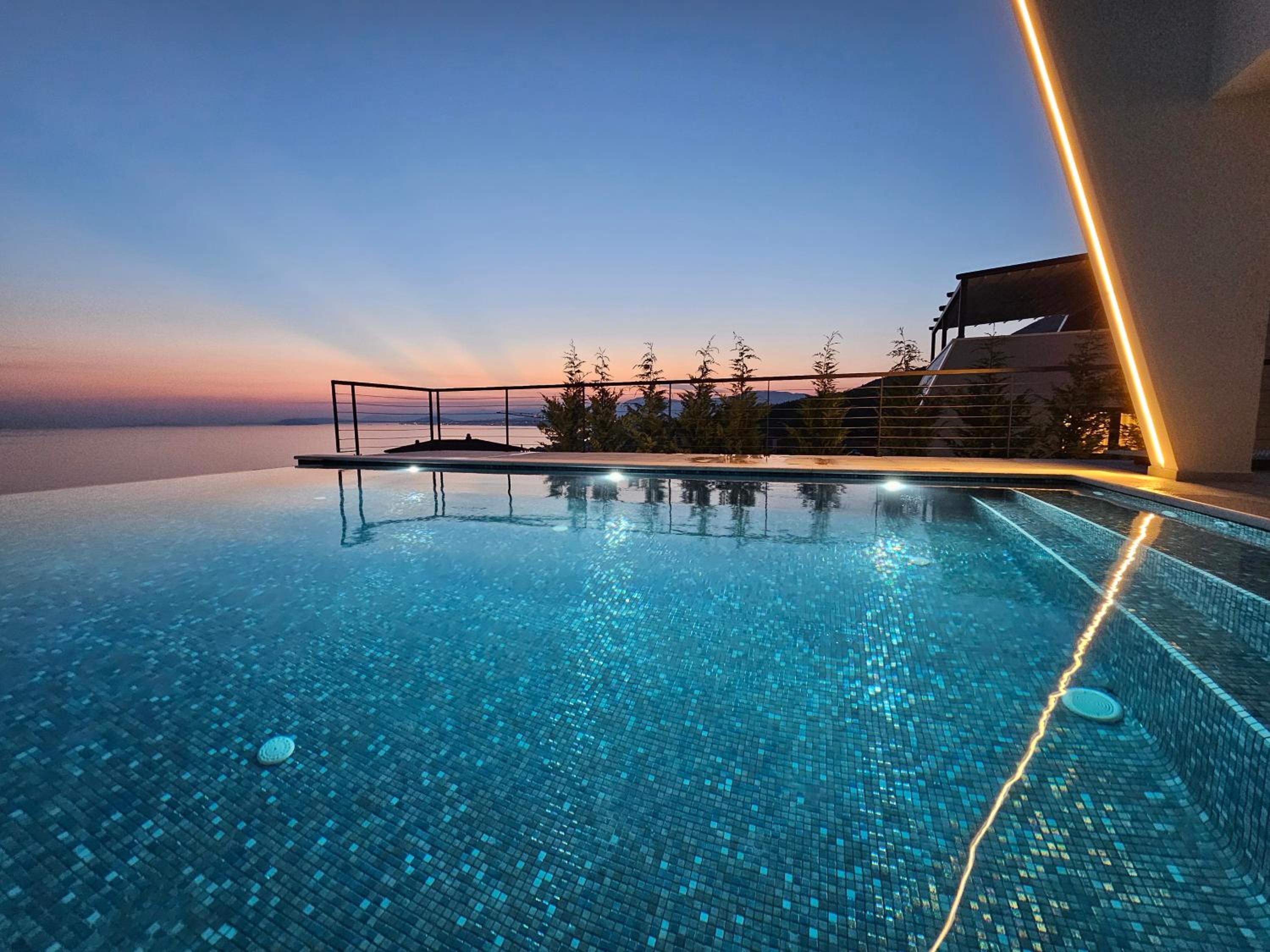 Villa White a brand new villa with heated pool view 4
