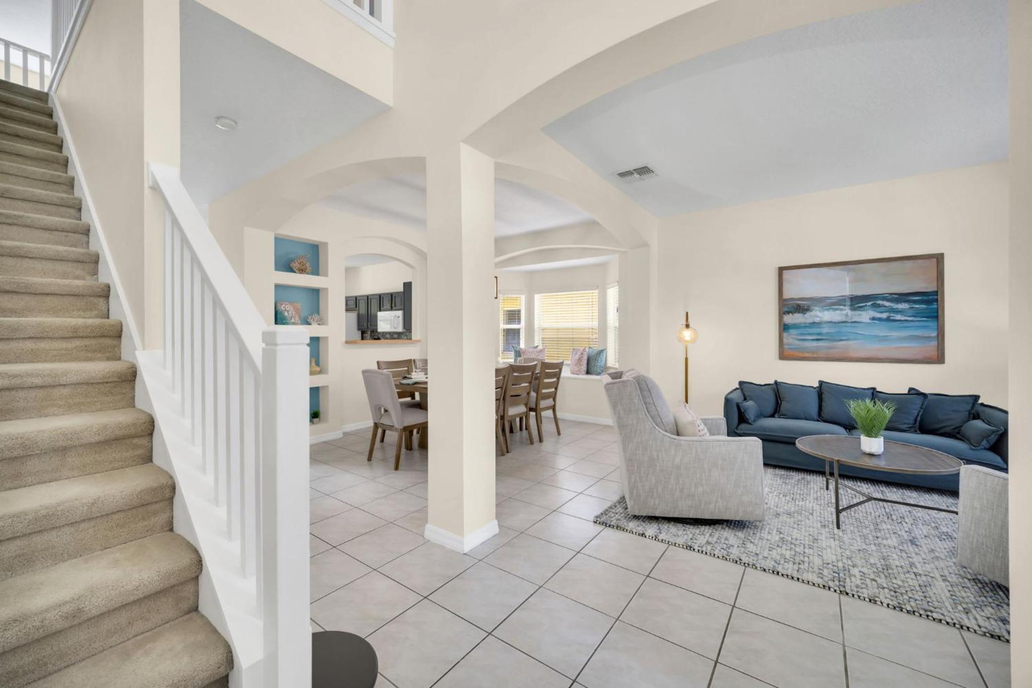 Family Villa with Private Pool Game Room & Themed Rooms view 4