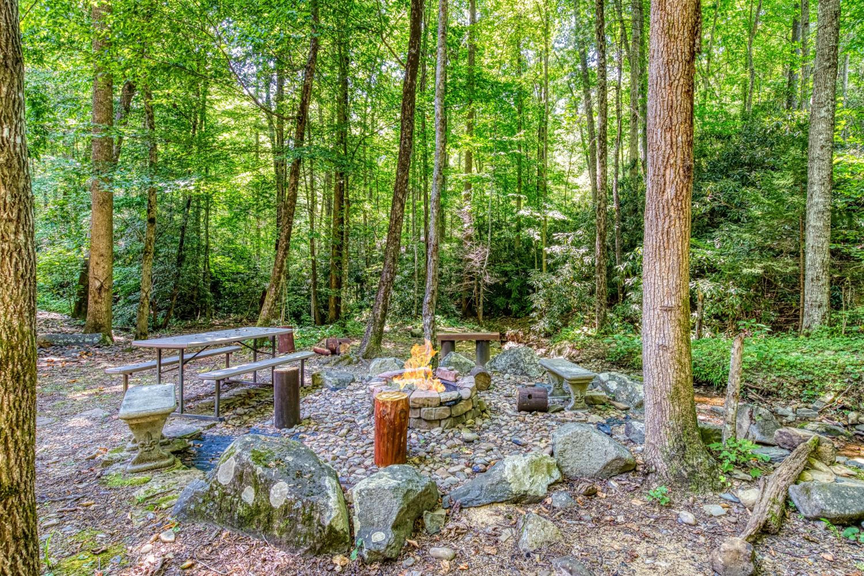 Rippling Stream, Hot Tub, Game Room, 5 Star, Fire Pit, Free Attraction Tickets, Secluded!!!