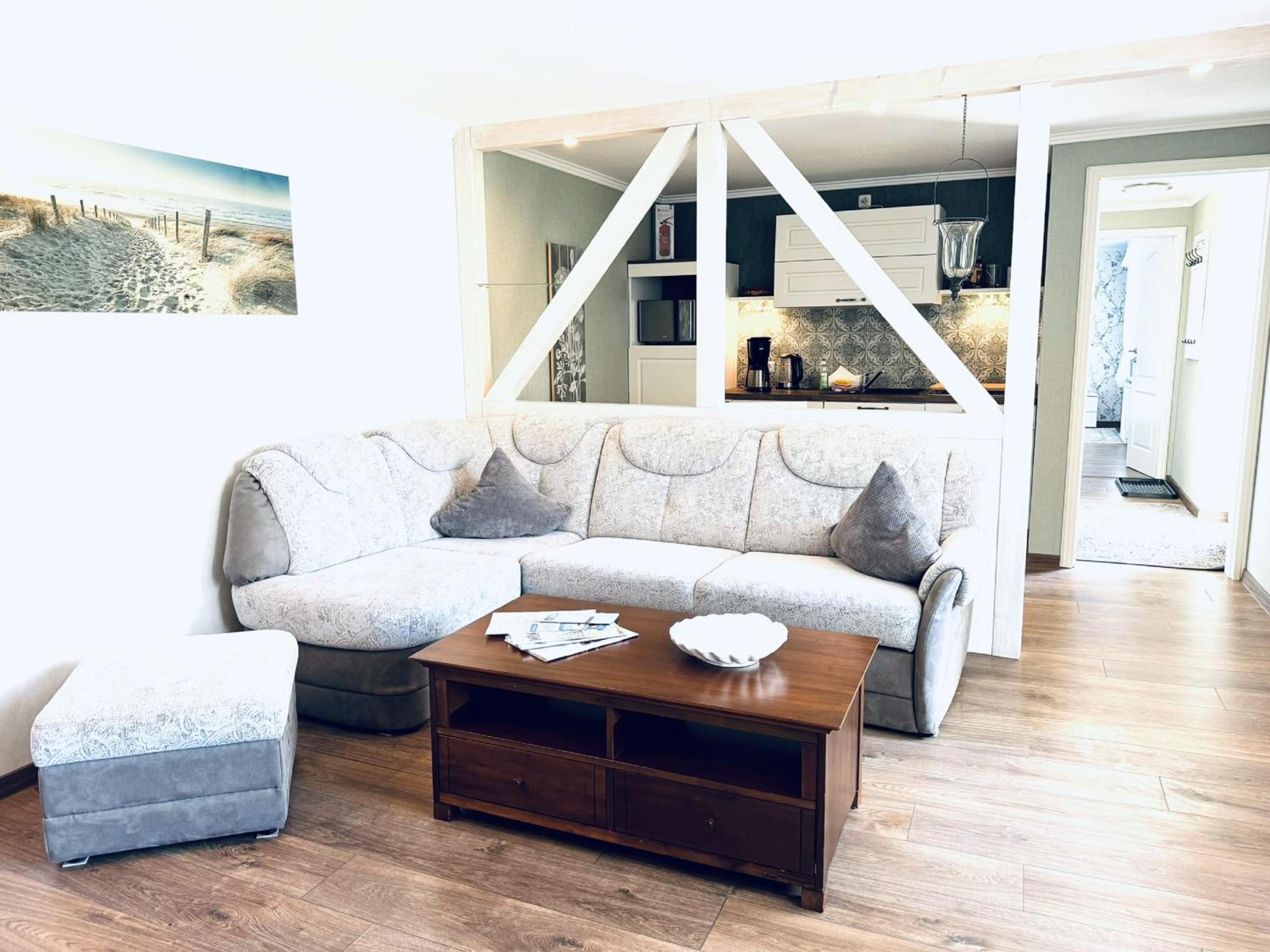 F-1112 Ferienwohnung Lobbe Haus strandnah, Terrasse