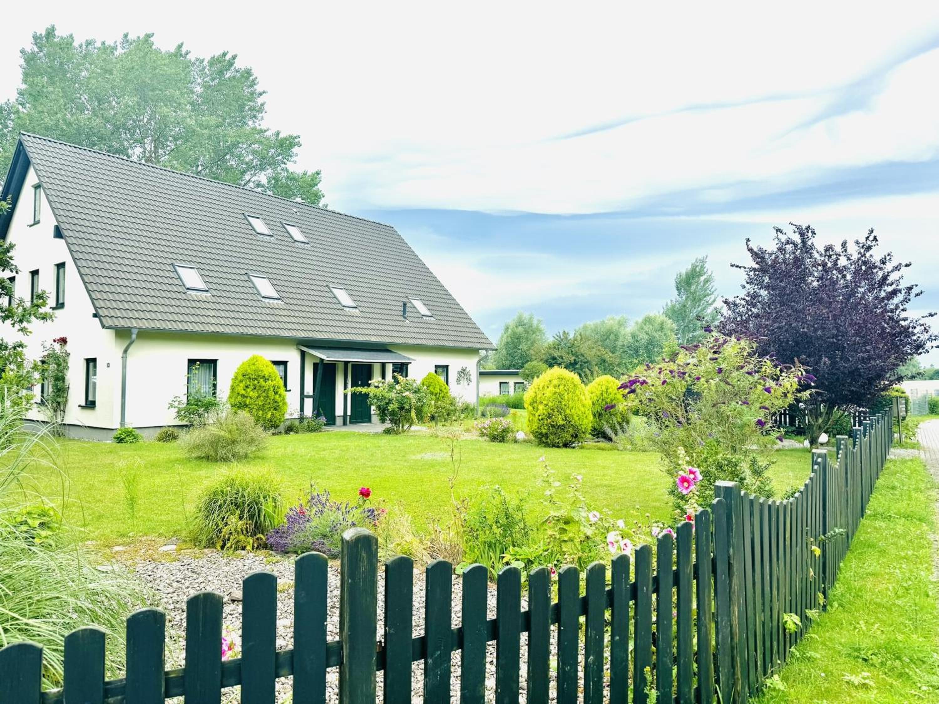 F-1112 Ferienwohnung Lobbe Haus strandnah, Terrasse
