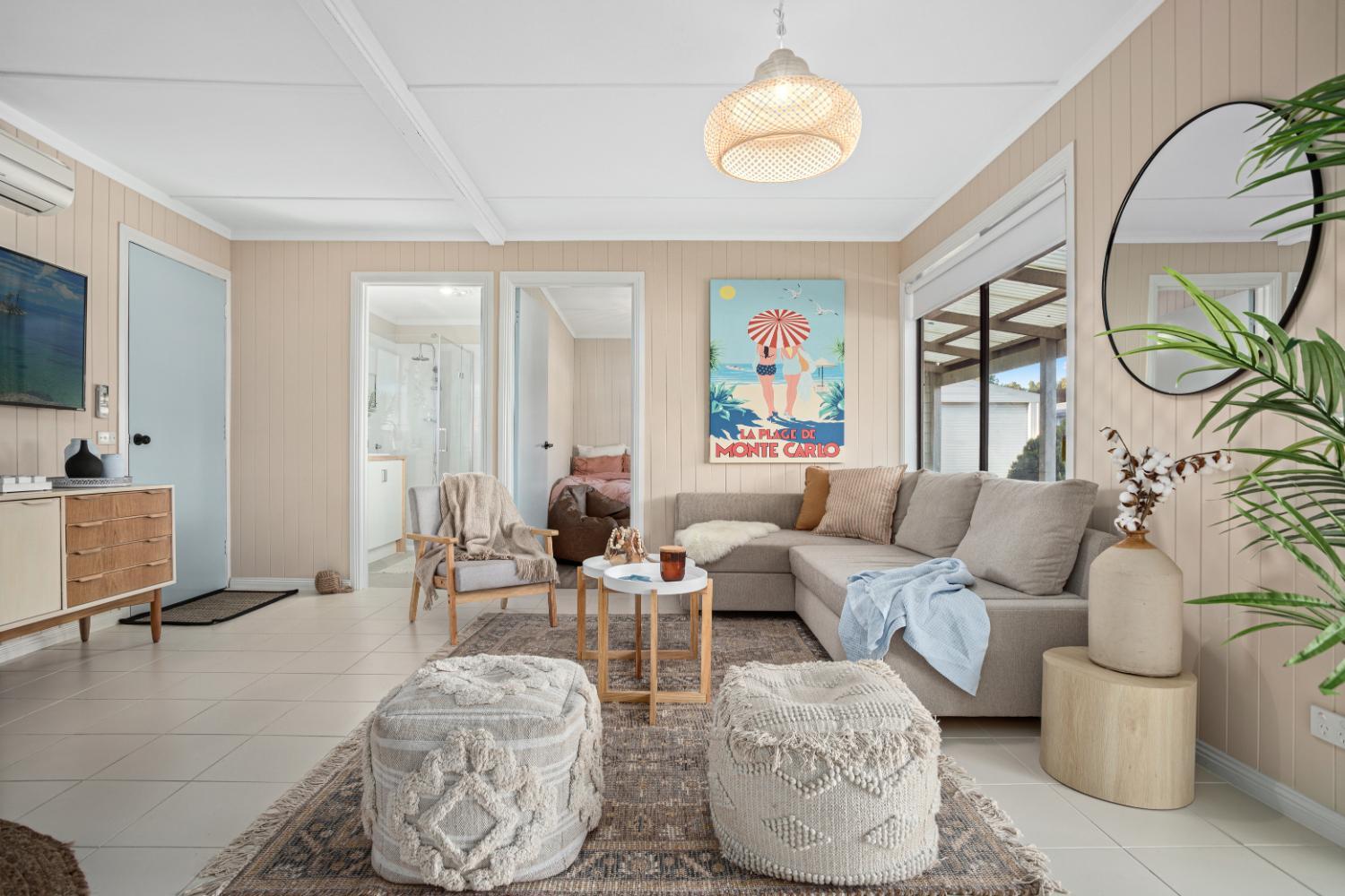 Exclusive Boho beach house on a large fenced block