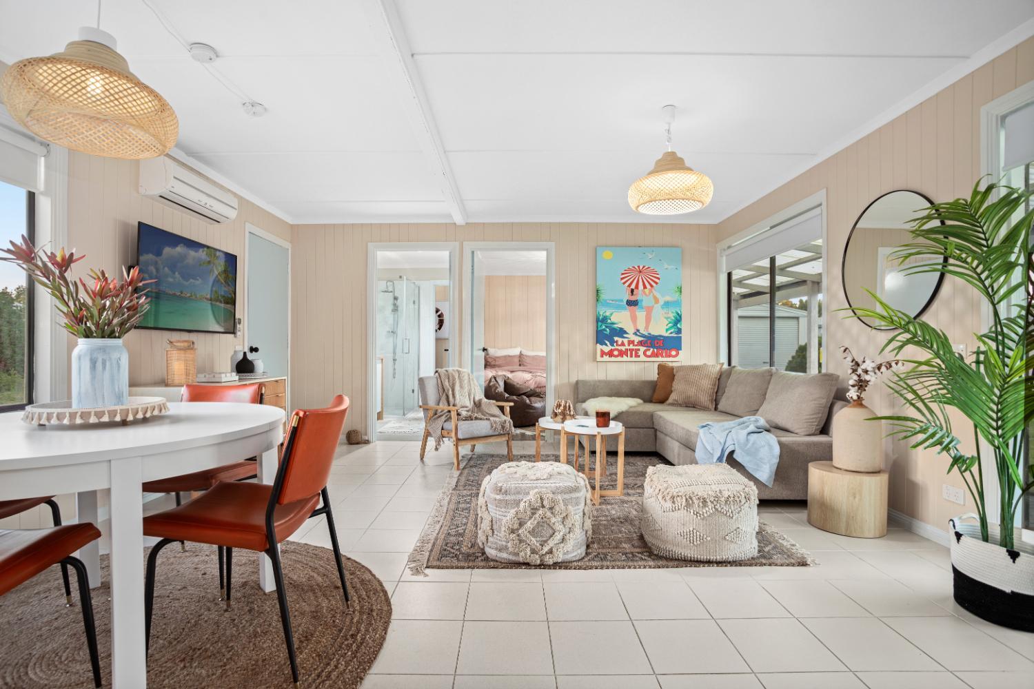 Exclusive Boho beach house on a large fenced block