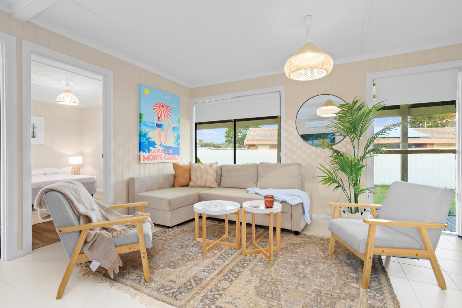 Exclusive Boho beach house on a large fenced block