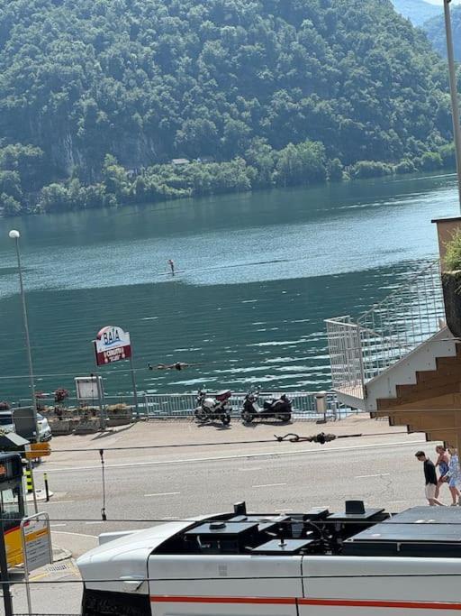 Neue Gartenwohnung mit Sicht auf den Luganersee