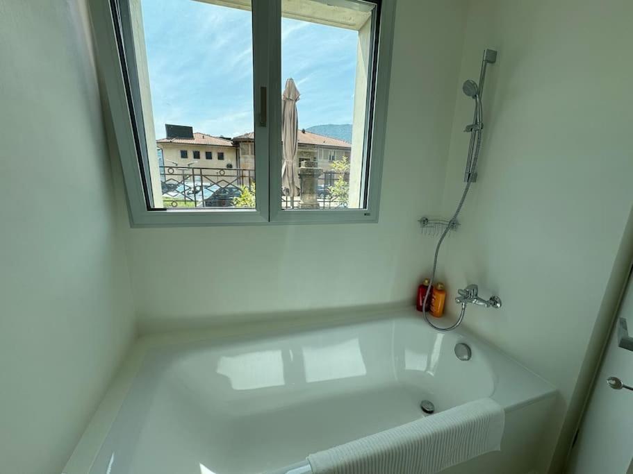 Neue Gartenwohnung mit Sicht auf den Luganersee