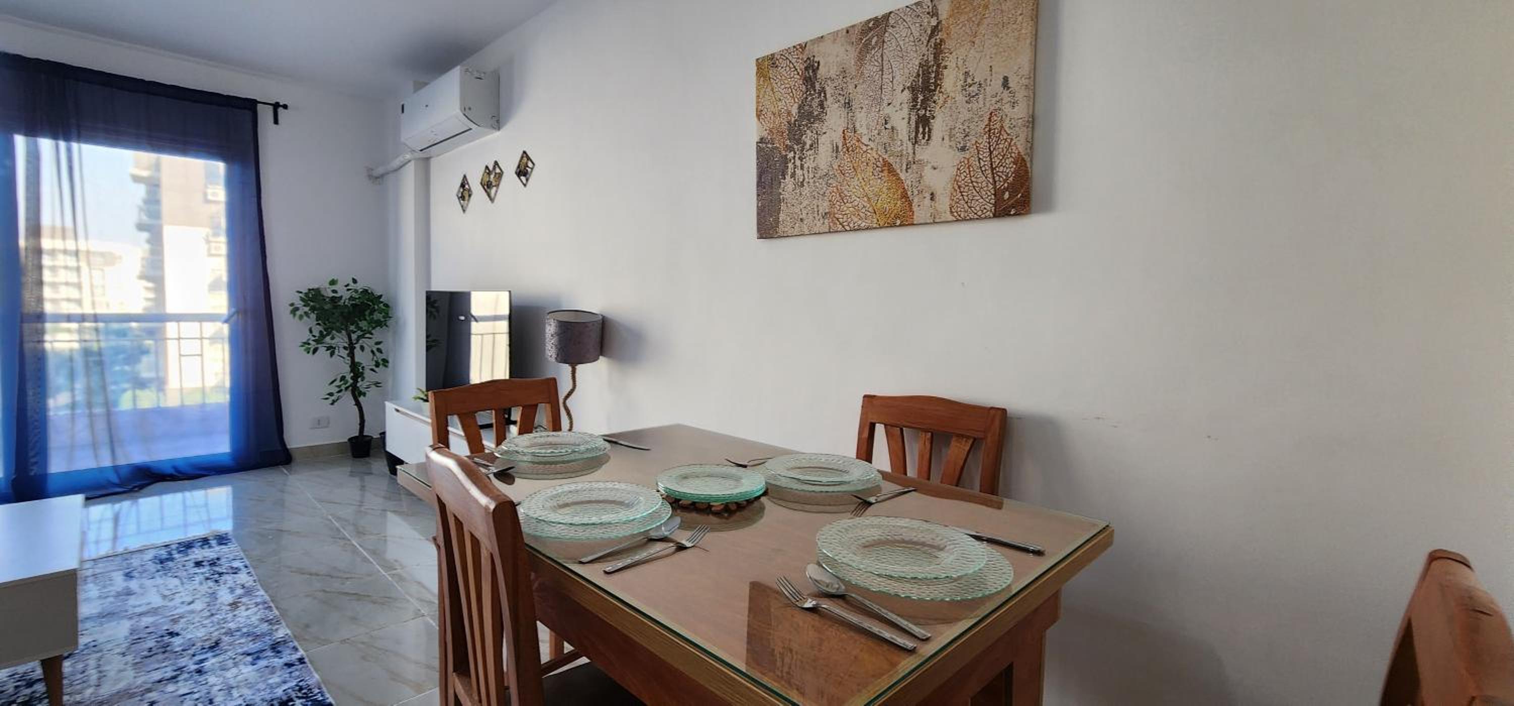Garden view modern apartment in Madinaty