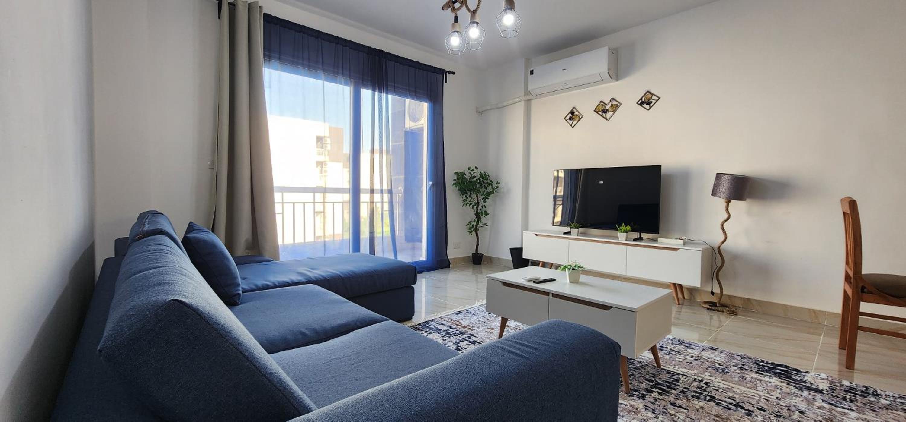 Garden view modern apartment in Madinaty