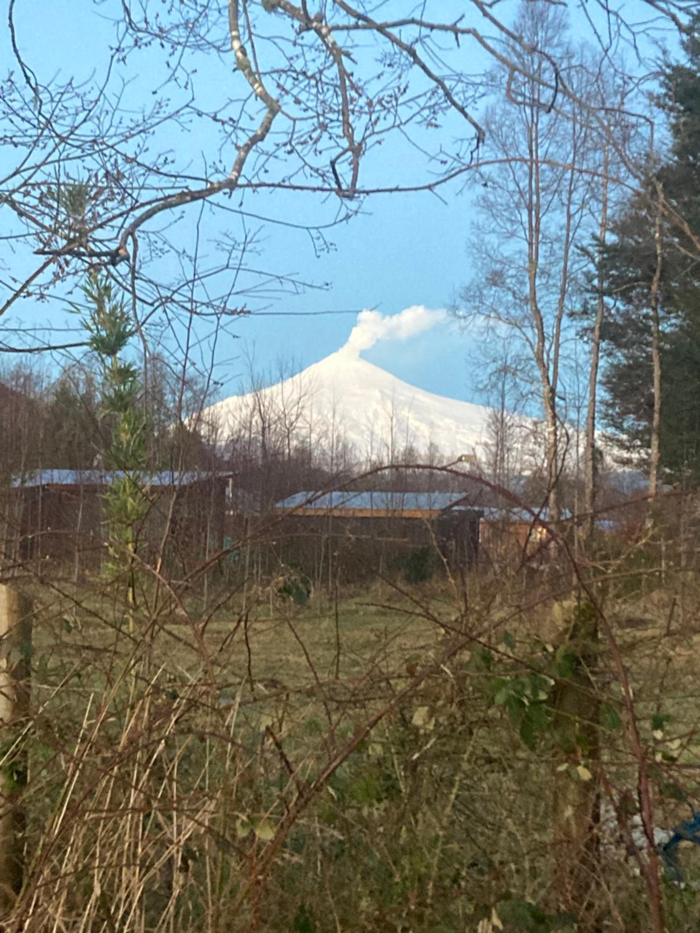 Casa vista al volcan