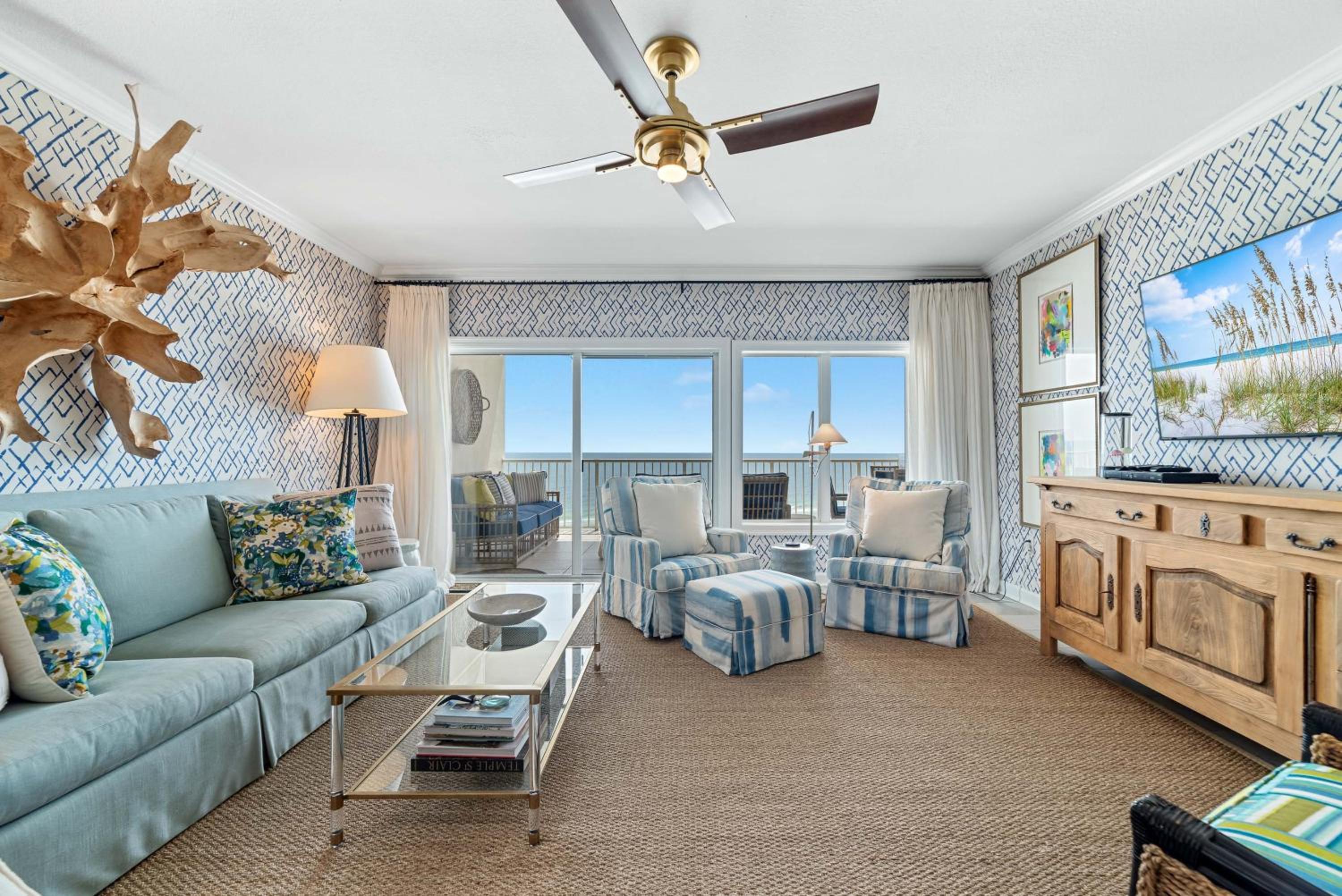 Admirals Quarters 703-New-Custom Decorated-Built-in Bunks-Beachfront-Luxury-View view 2