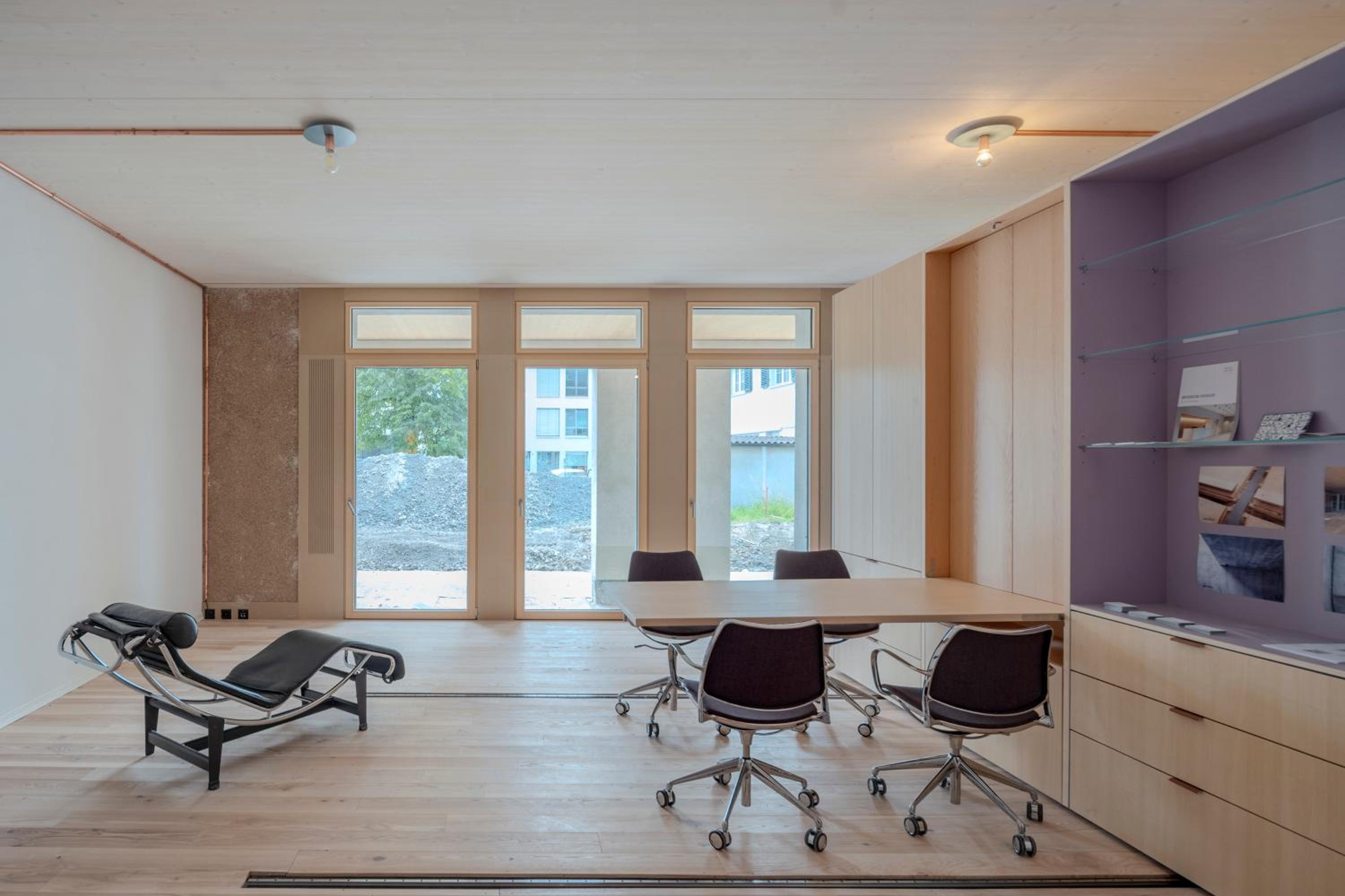 Green studio inside Europes largest hemp building, made by openly