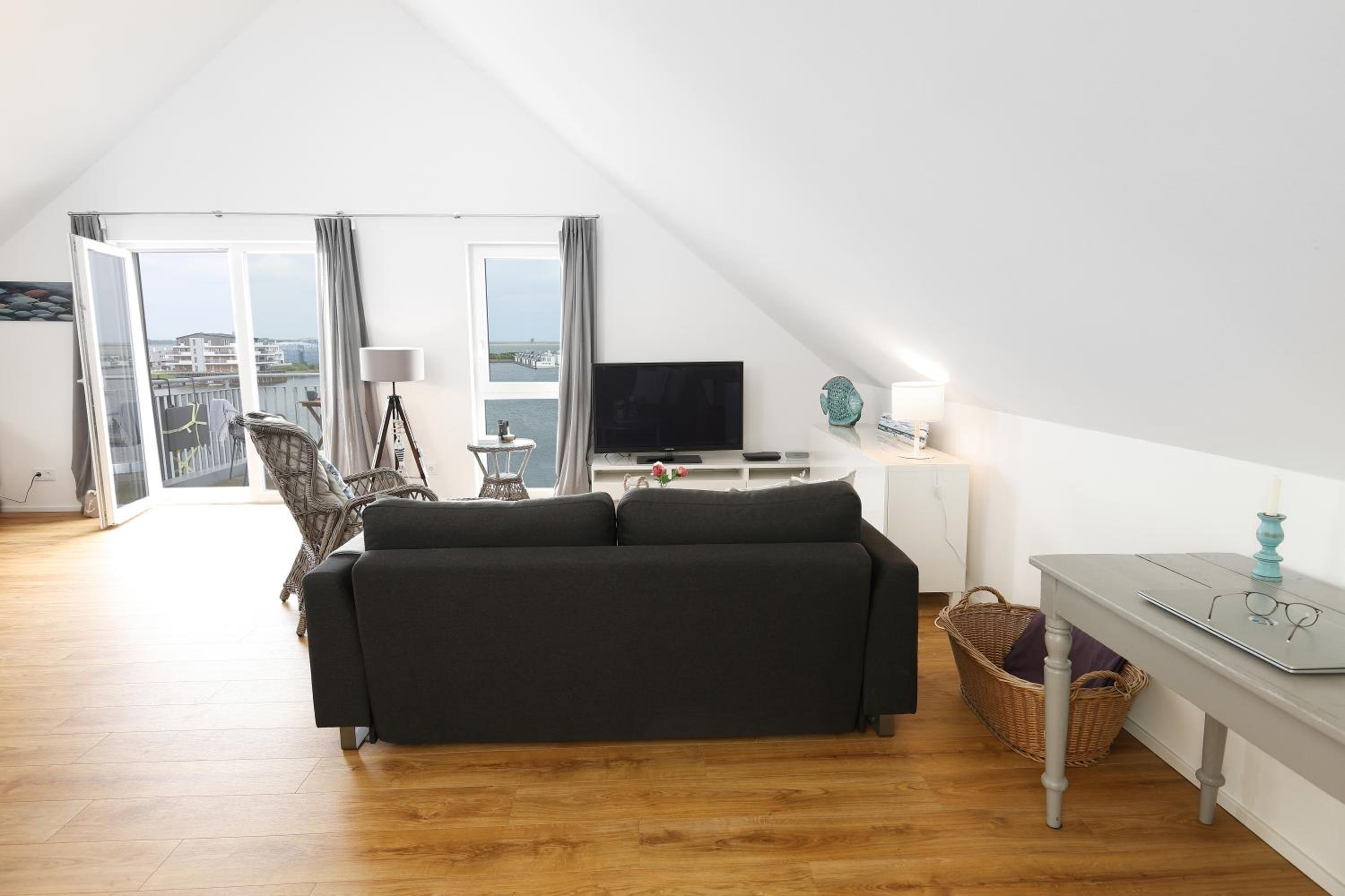 Waterkant, Loft am Hafen mit Traumblick über Hafen, Schlei und Ostsee