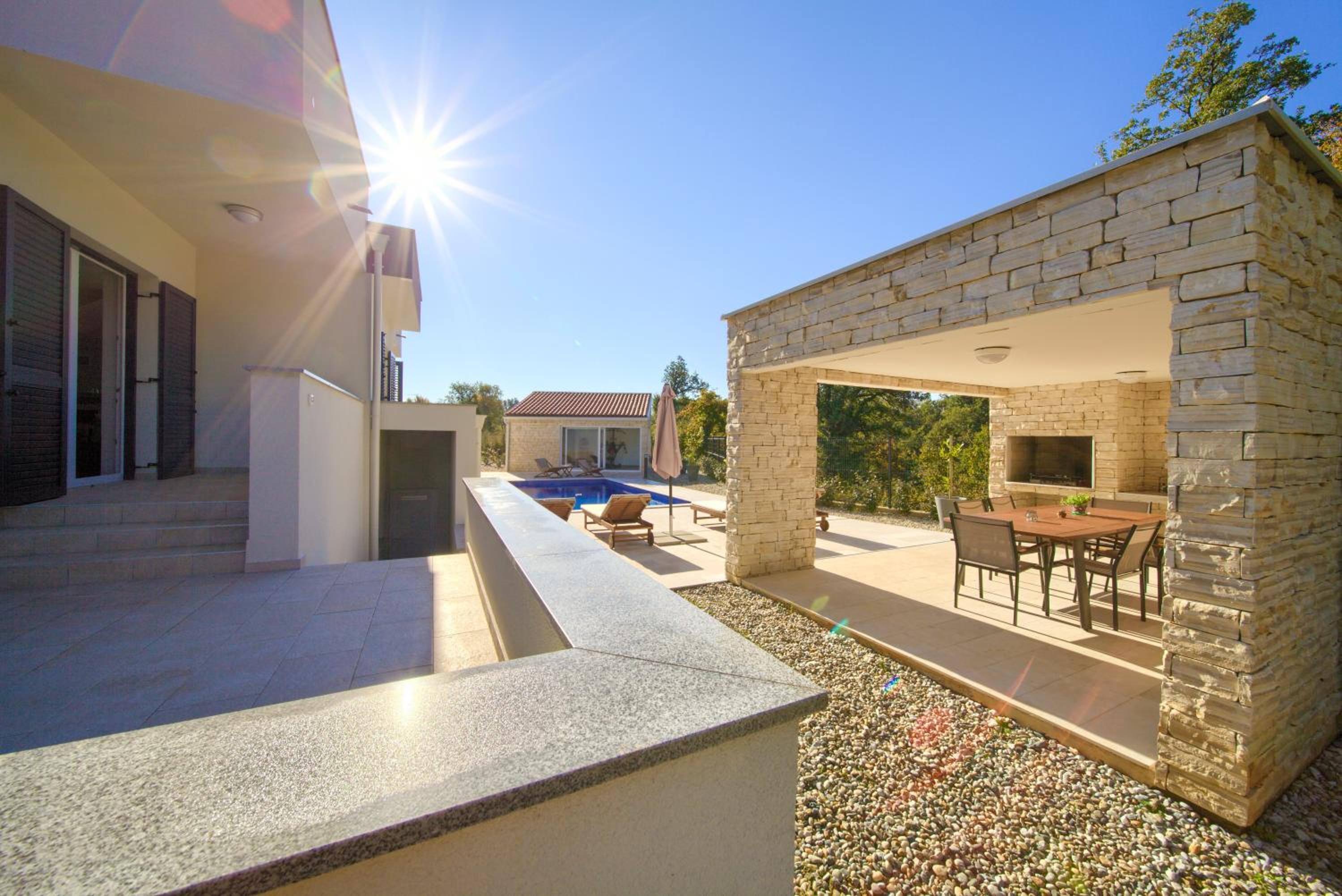 Villa with pool near, sandy beach, quiet area TRAVELER tourist agency Krk - ID 2215