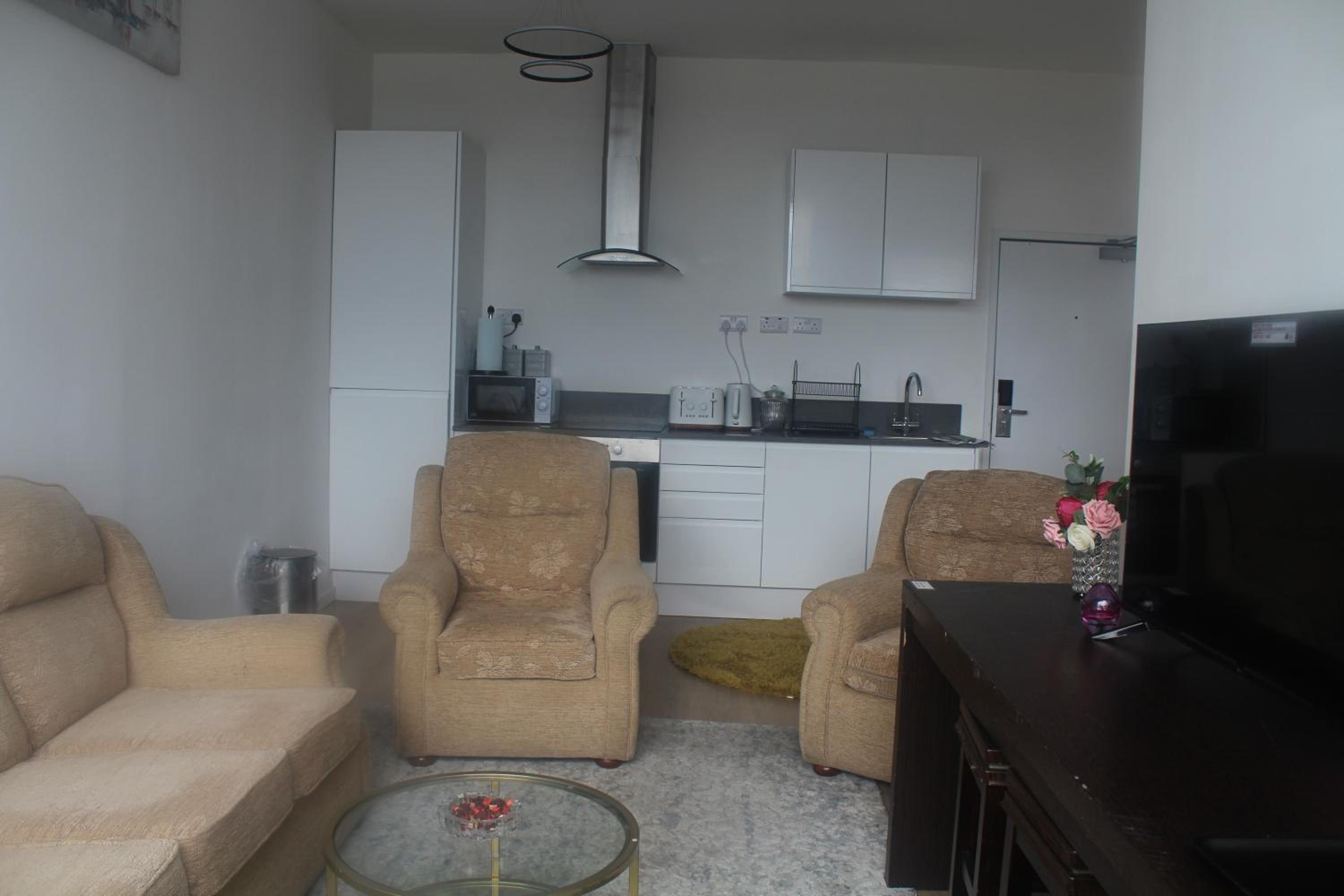 Flat 406 One bedroom apartment view 2