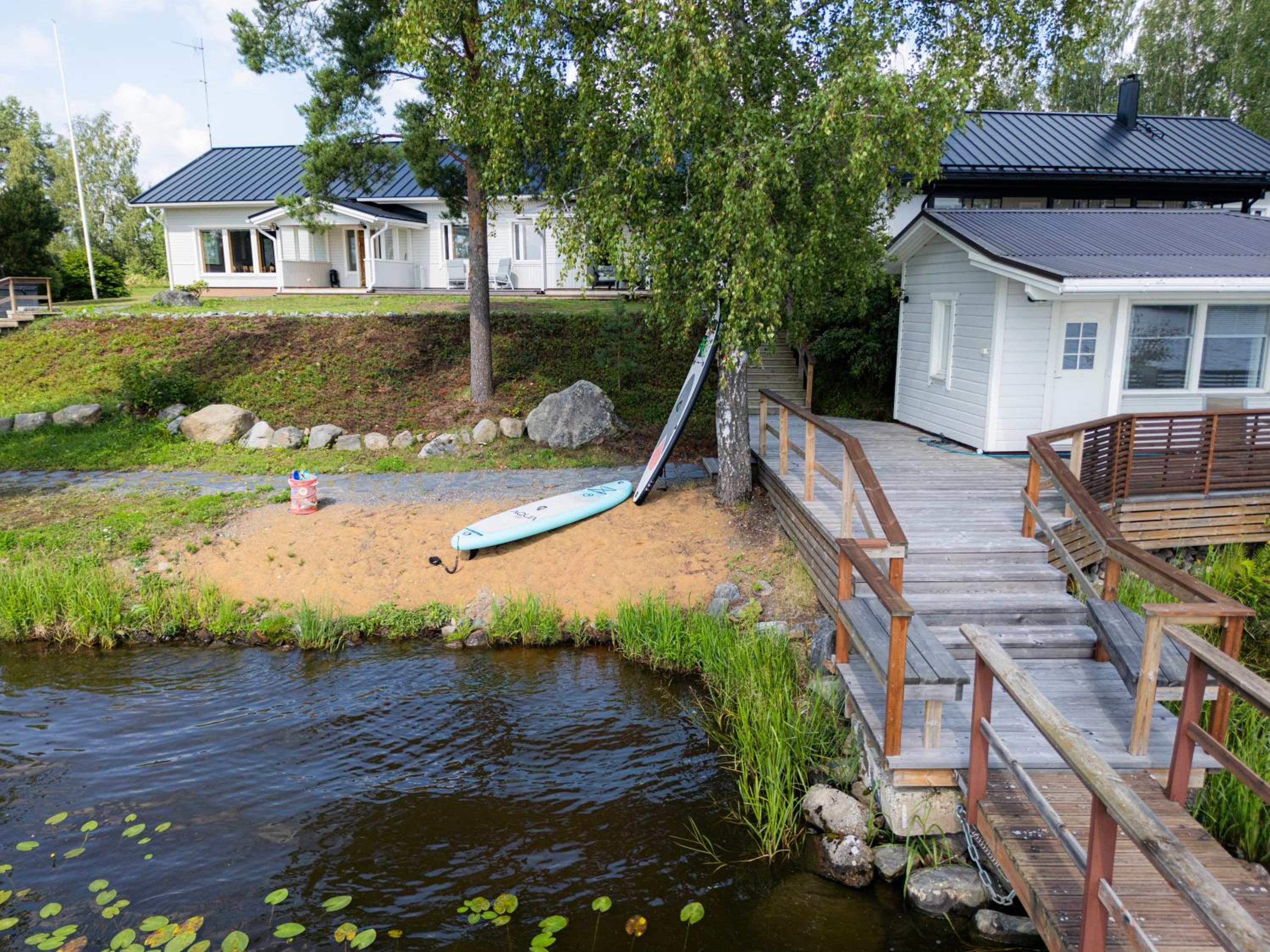 Villa Nurmenhelmi järven rannalla