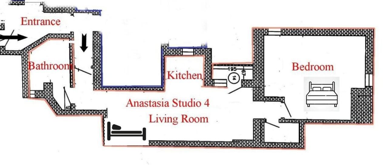 Anastasia Balcescu Apart 4 Self Check in Code from 2PM Kitchen and Bedroom view 3