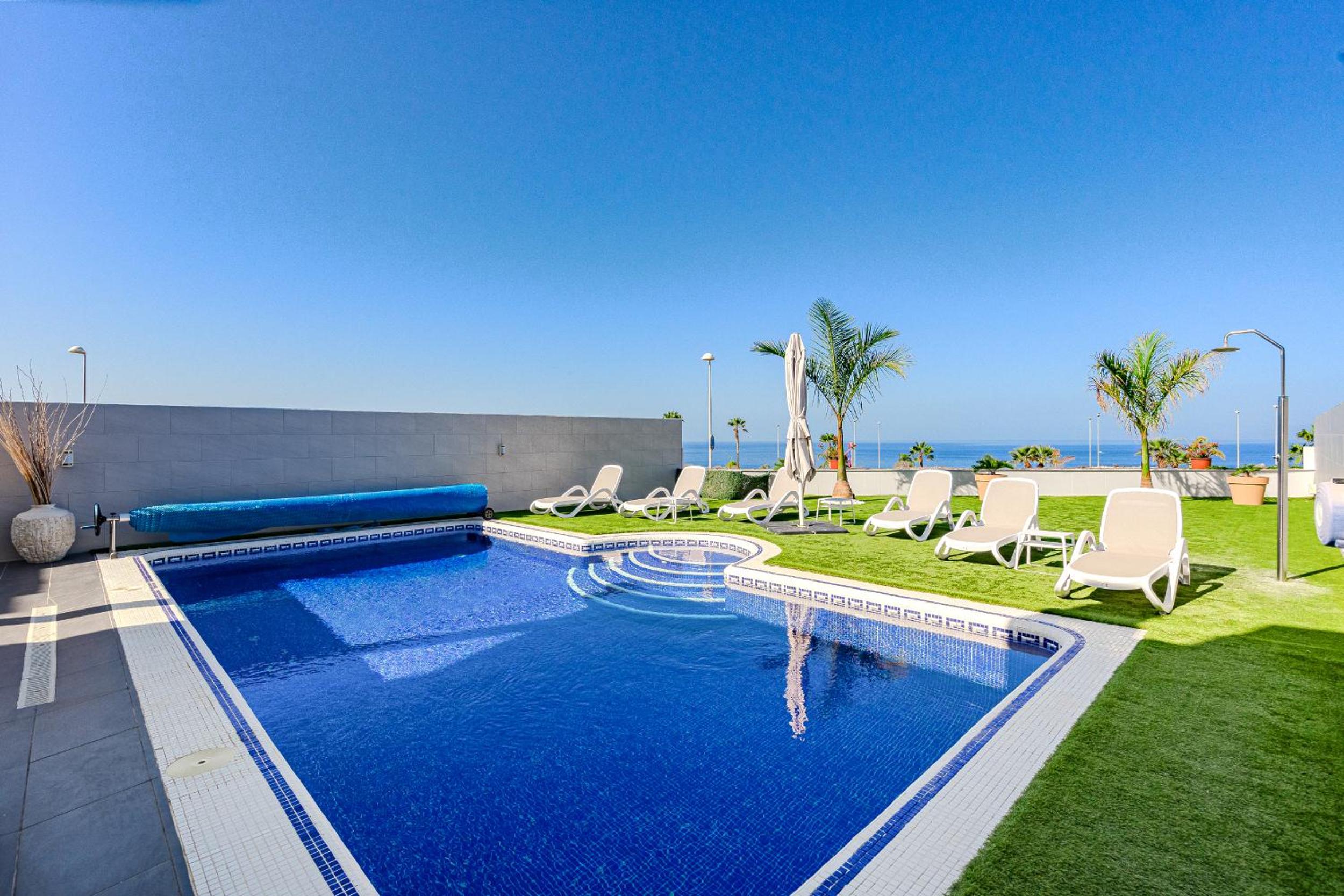 Villa Elisabetta, Luxury Villa with Heated Pool Ocean View in Adeje, Tenerife view 2