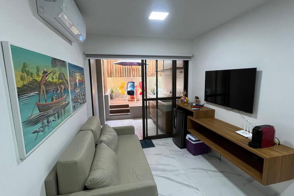 Apartamento térreo com piscina beira mar de Porto de Galinhas