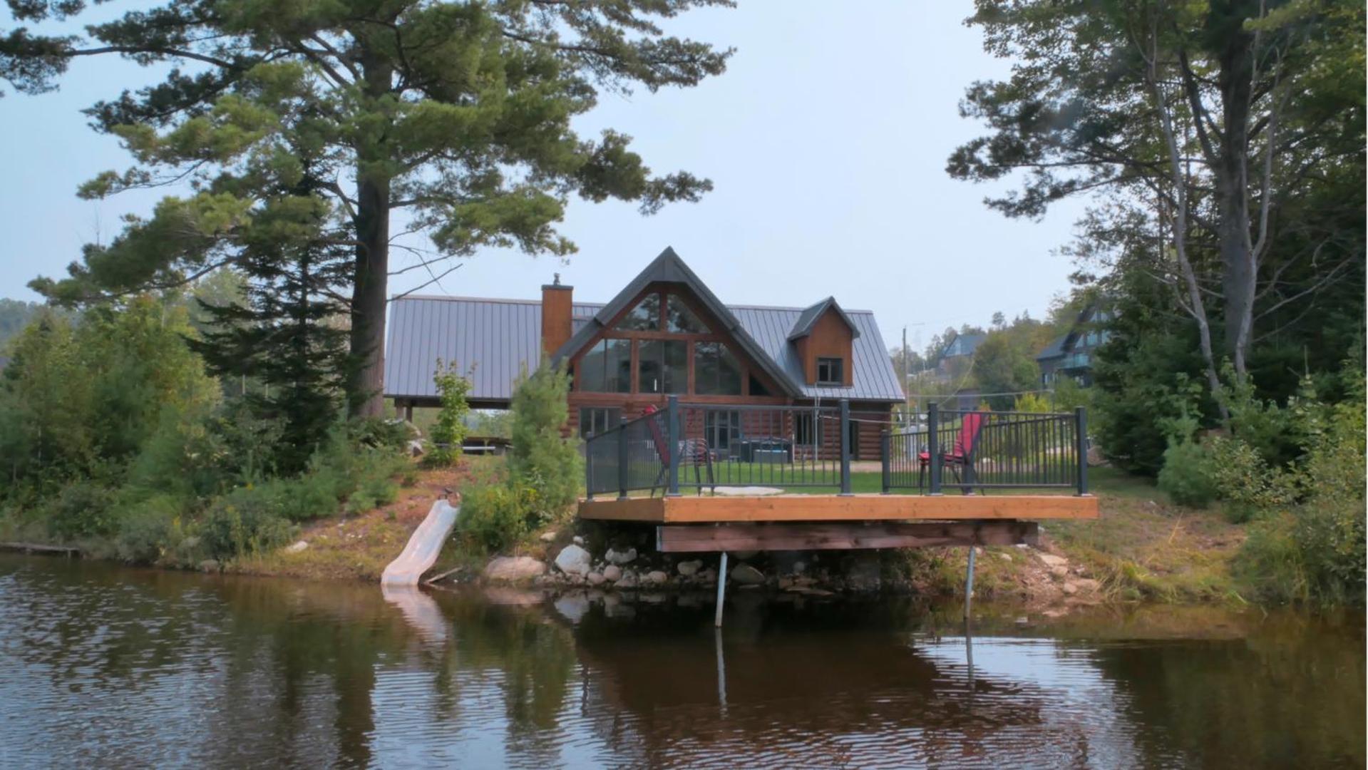 Chalet de ski luxueux au bord du lac avec SPA