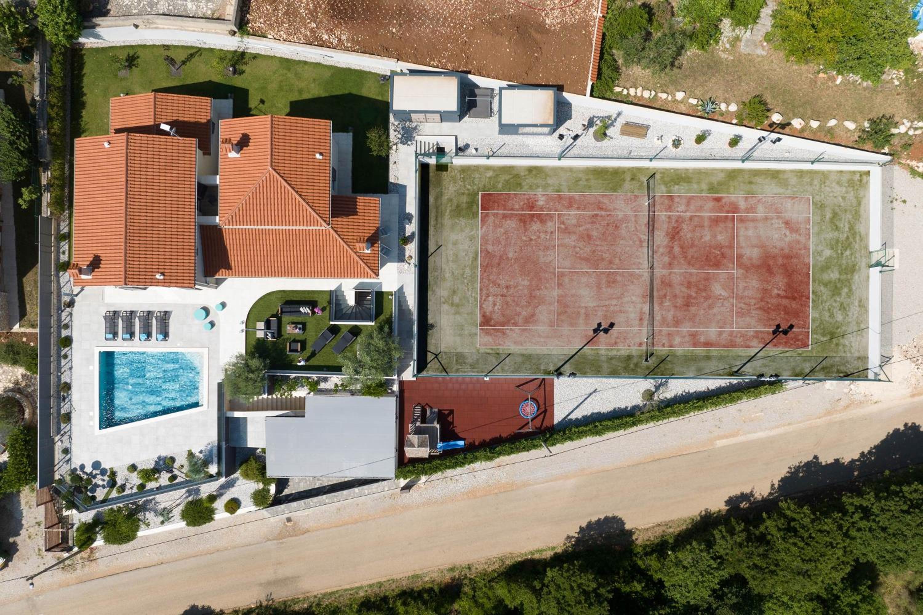Mediterranean Villa Anatai with sauna & tennis court