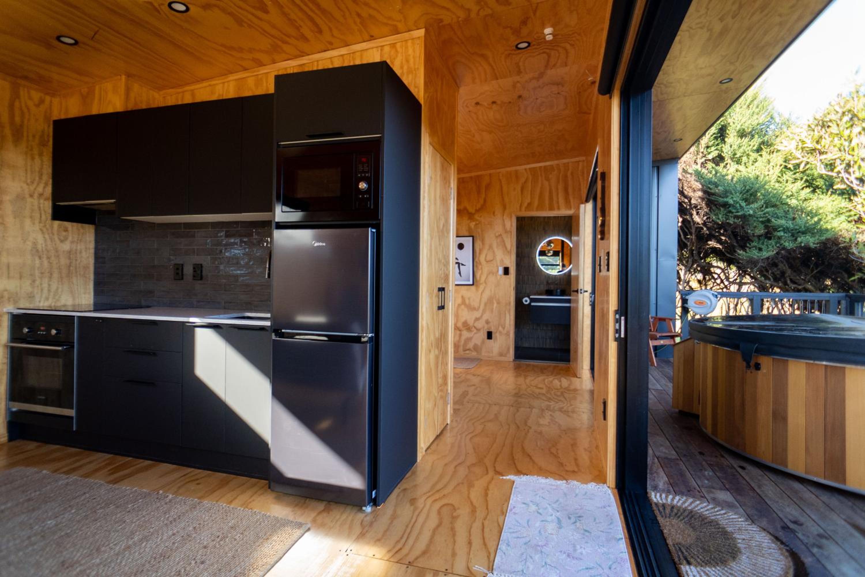 Foudre Suite with Hot Tub at Barrelled Wines Raglan