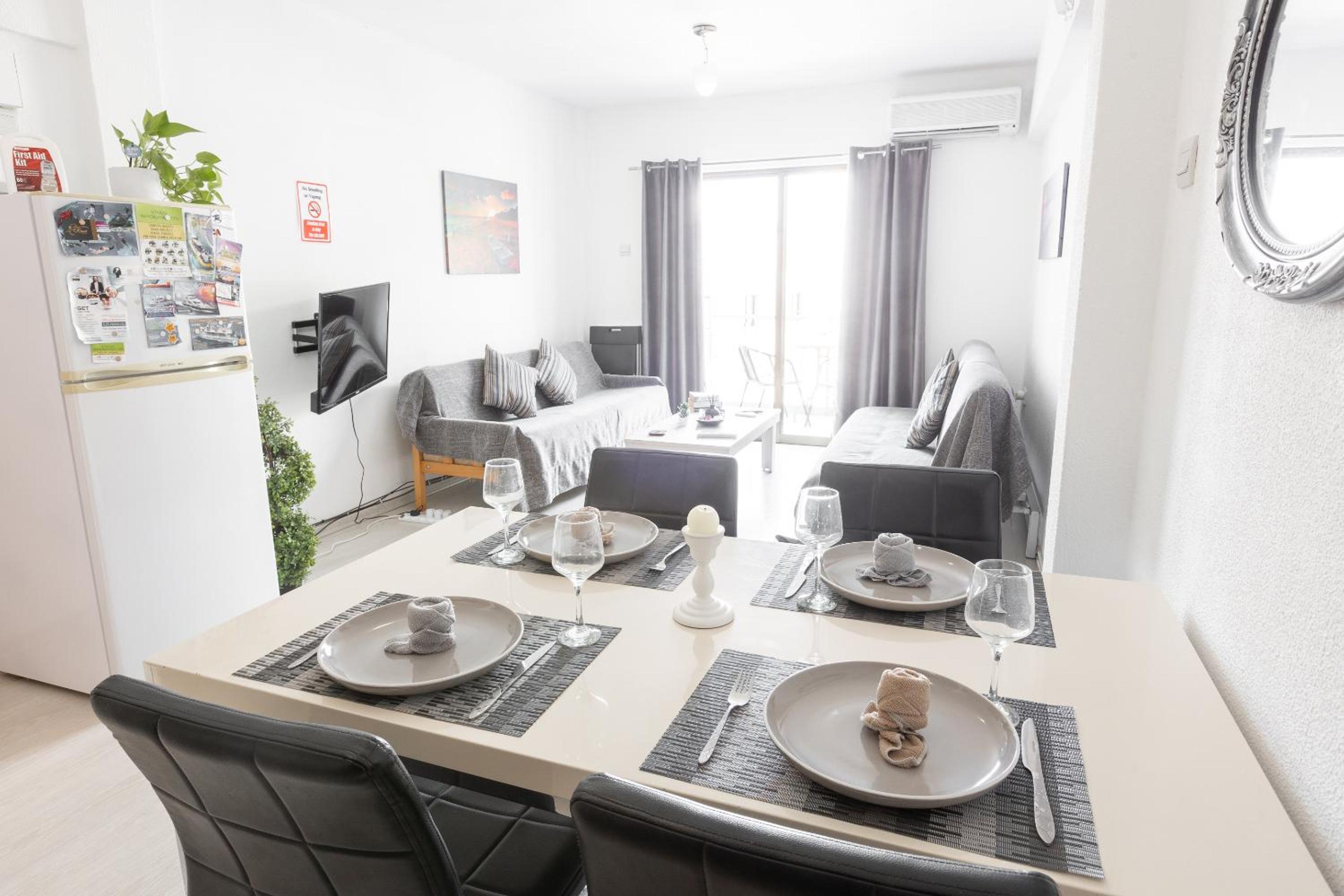 SPECIAL OFFER -70 Percent Off - 2 BR - Sleep 7 - Best Location at Ayia Napa City Center