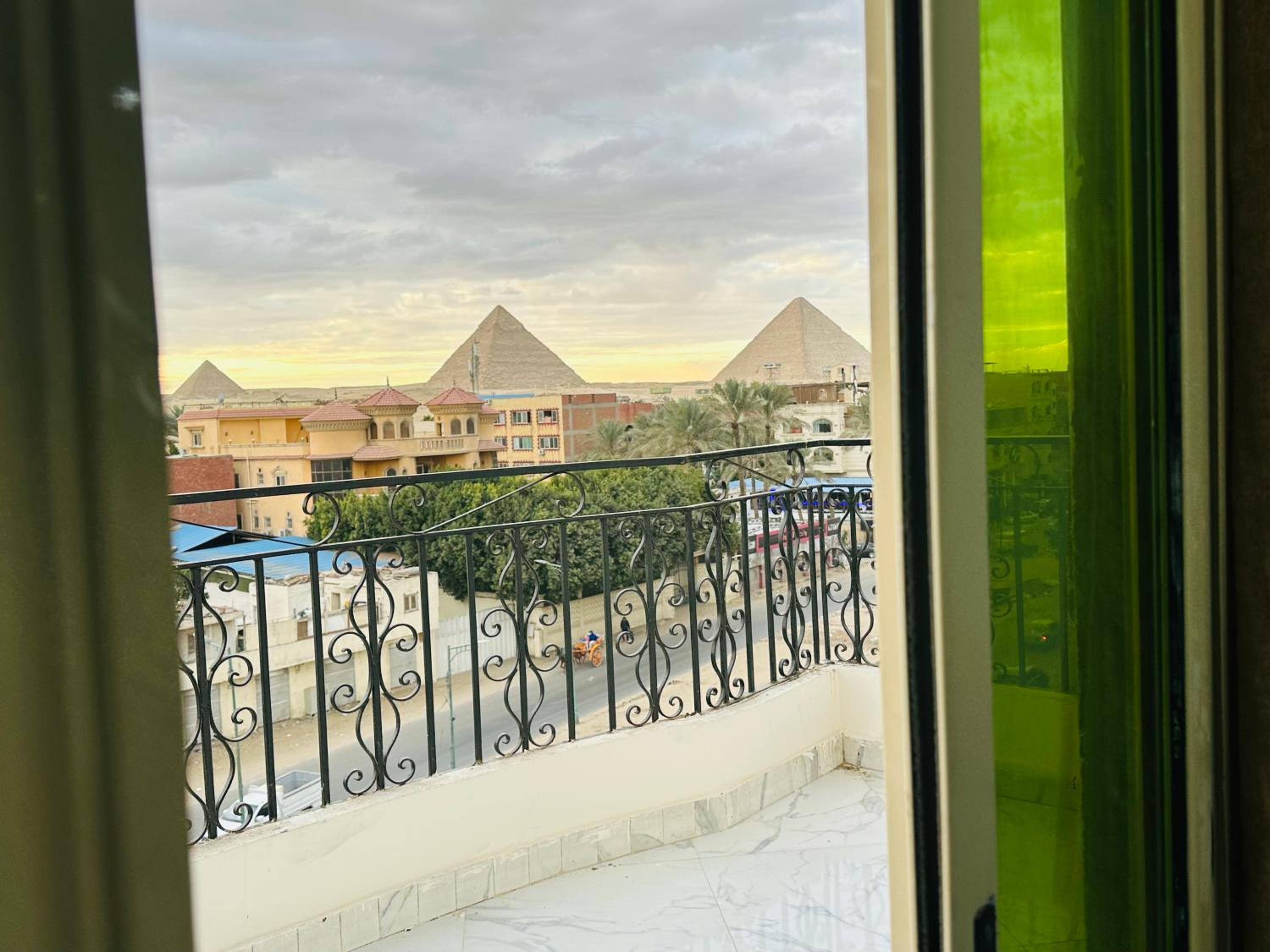 golden mask pyramids view