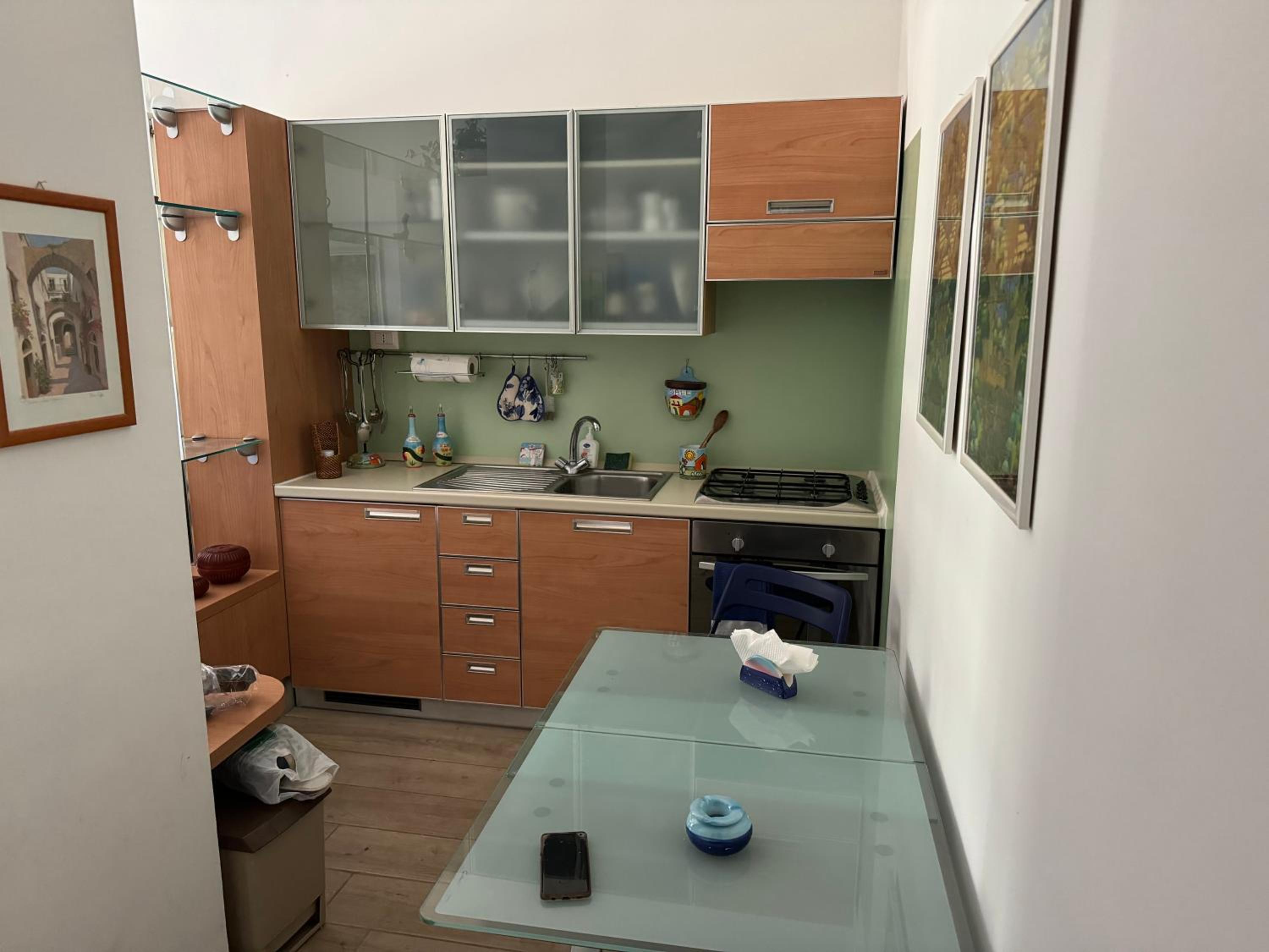 Taormina pool seaview en Taormina — kitchen
