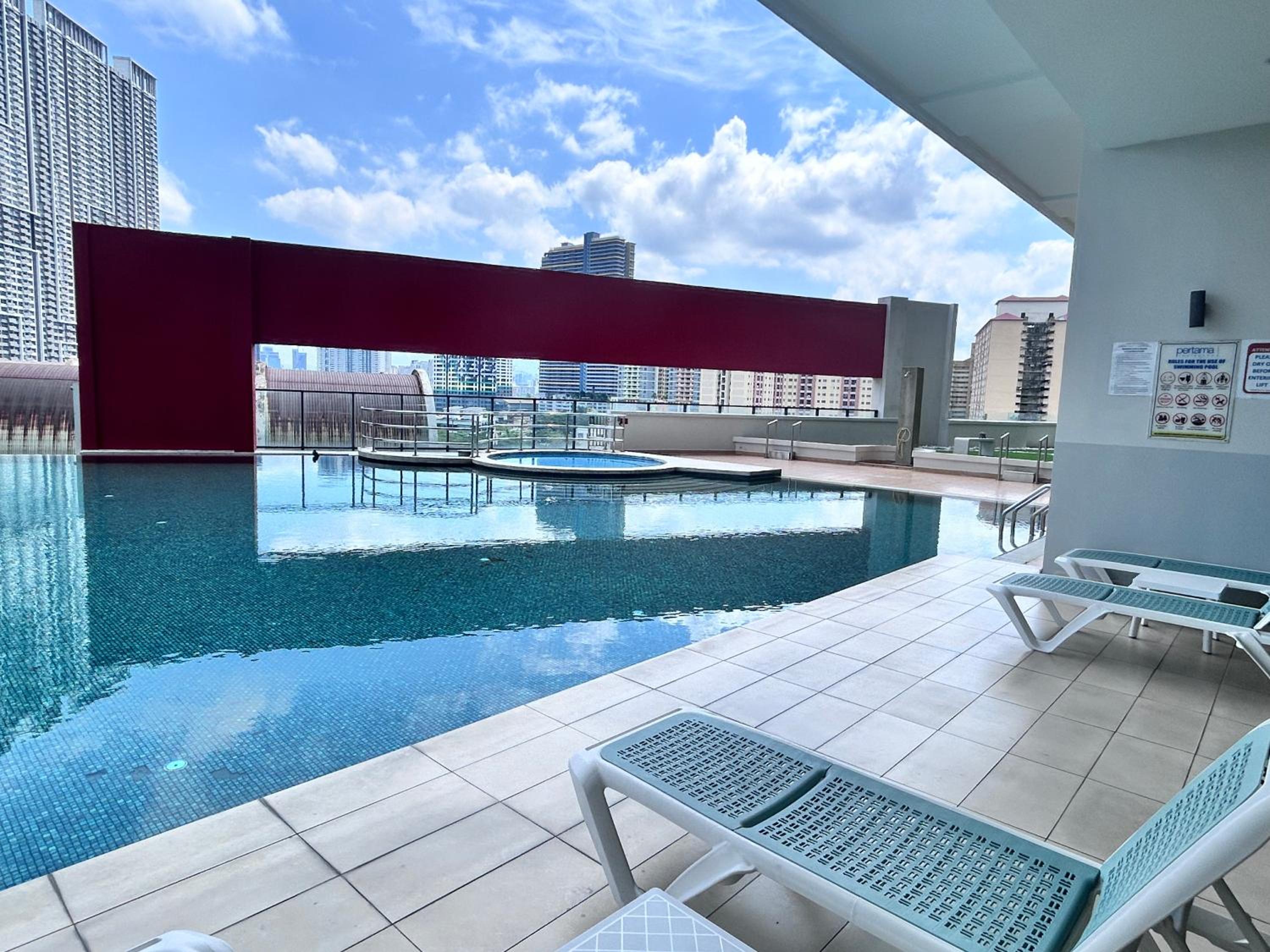 Private Cinema and Jacuzzi at Pertama Residency