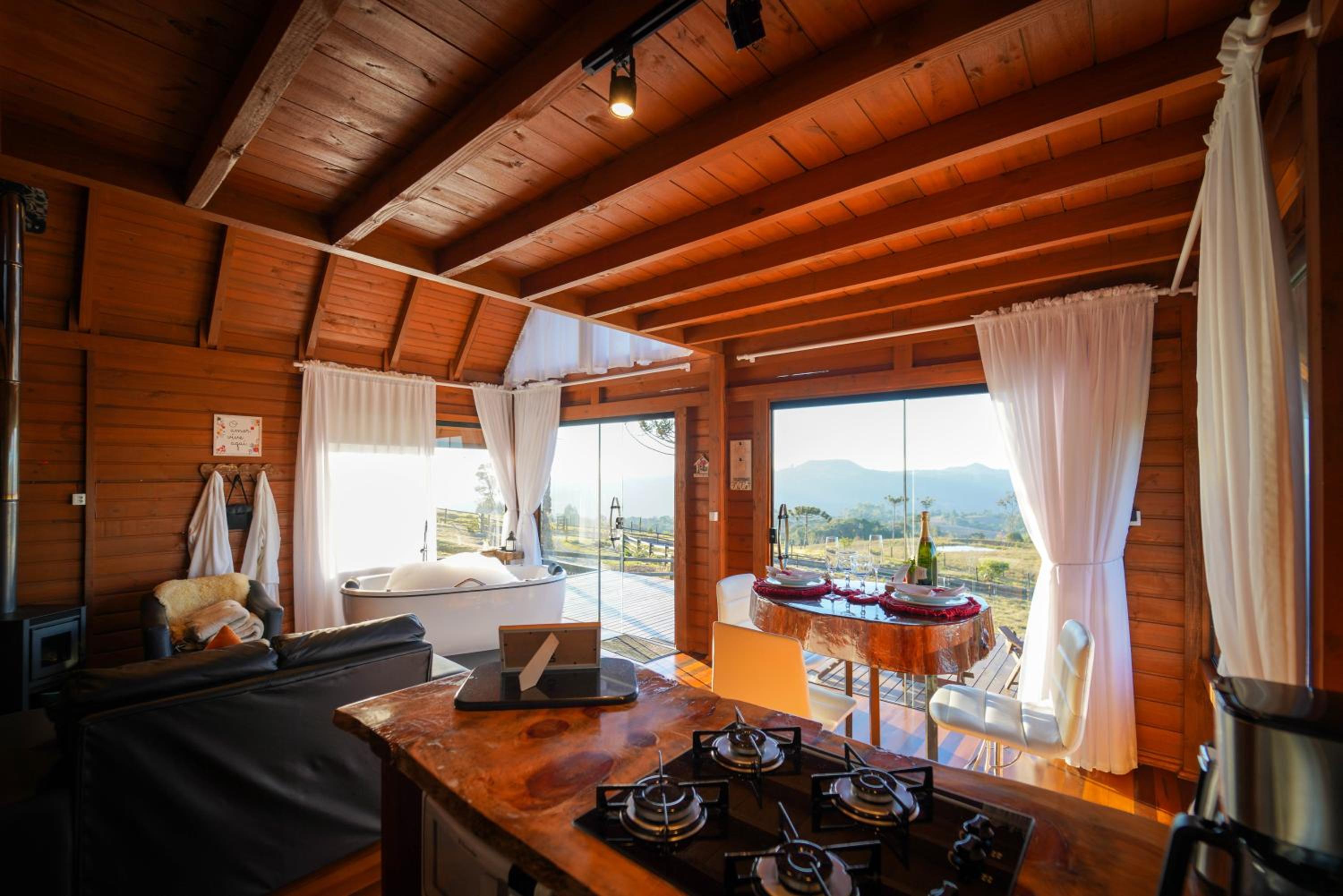 Cabana na montanha, com hidro e Vista espetacular