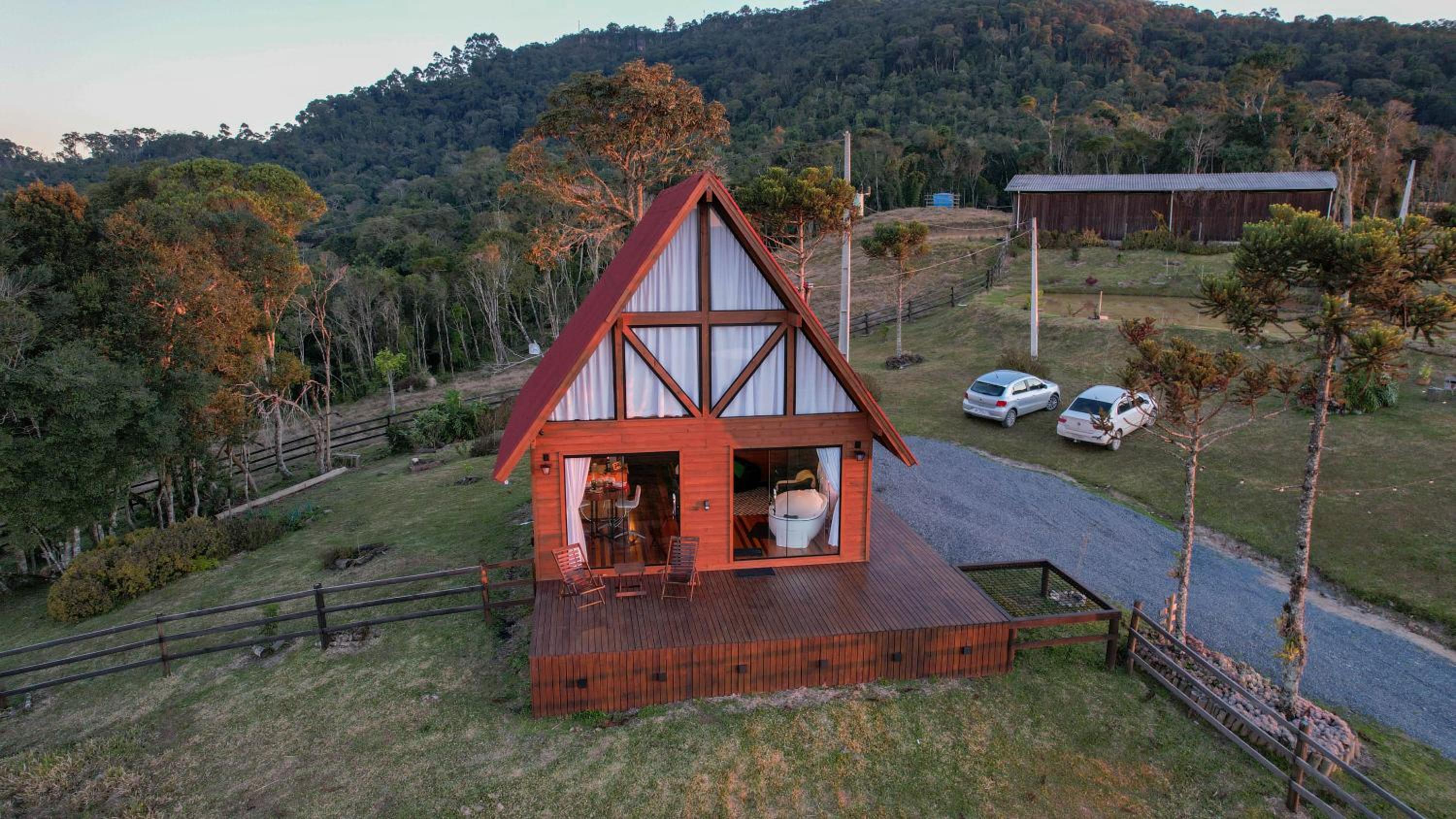 Cabana na montanha, com hidro e Vista espetacular