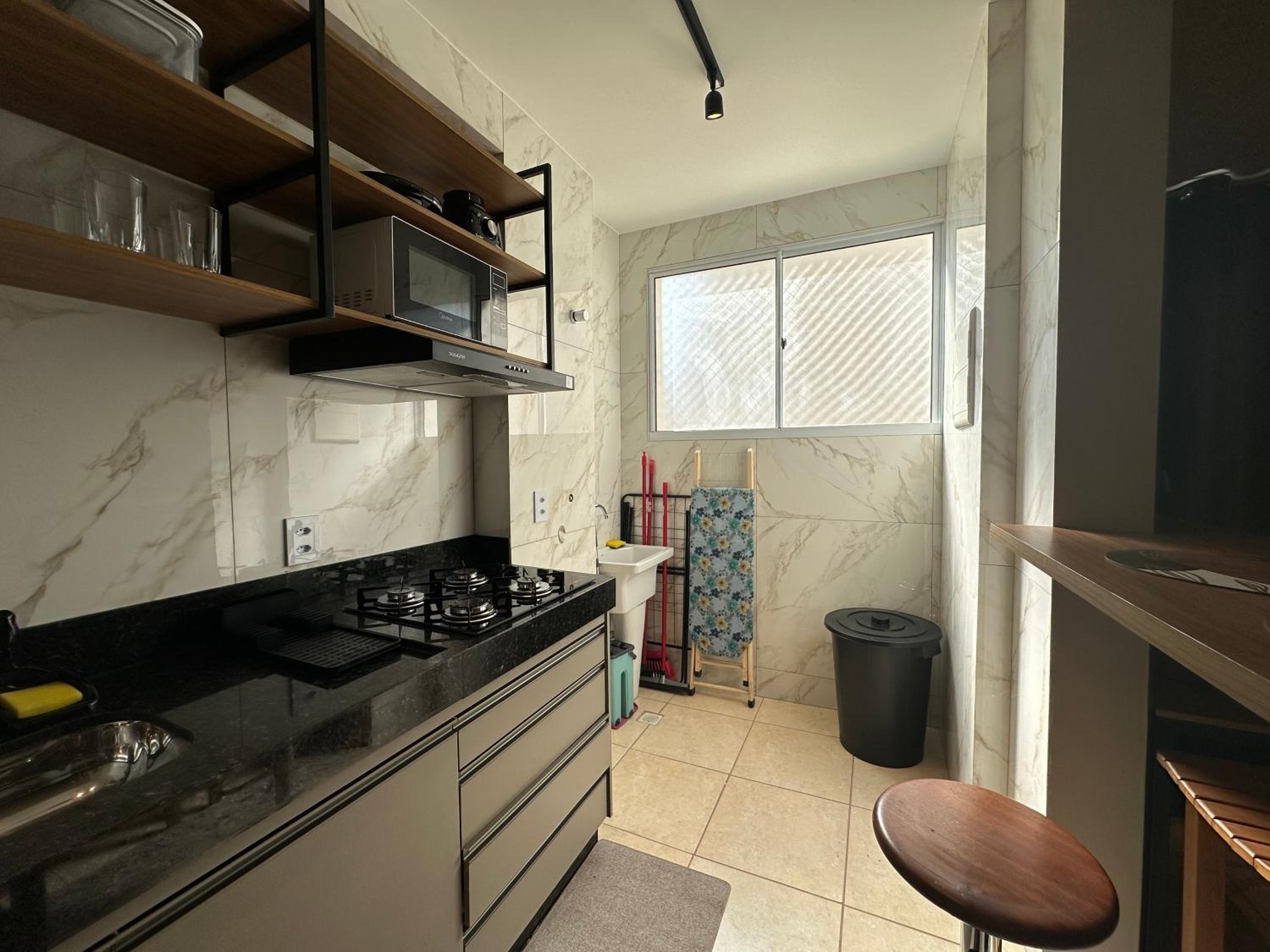 Flats Praia Uberlandia - Apt próximo ao Praia Clube - Area de lazer com Portaria 24 horas, piscina, academia, brinquedoteca, churrasqueira e áreas verdes p