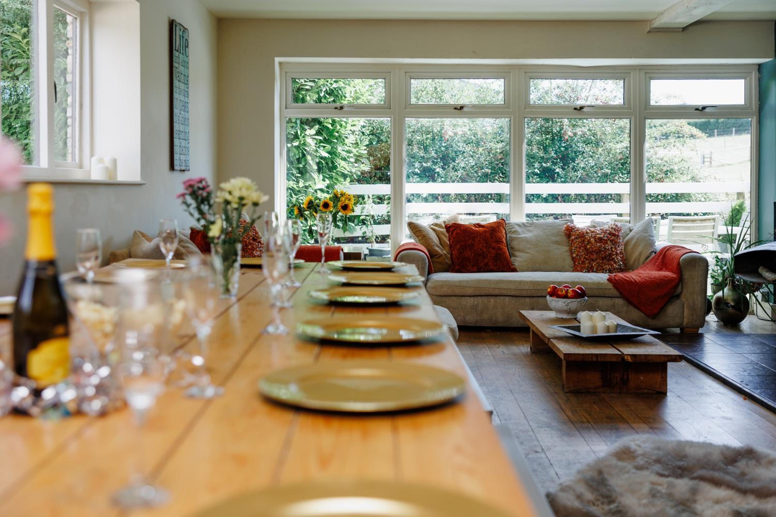 The West Barn near Bath, sleeps 24 and 2 hot tubs