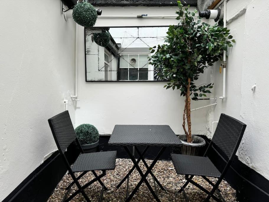Modern spacious studio with a courtyard located in central London
