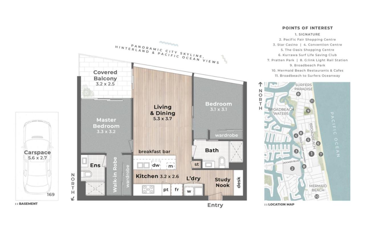 The Signature - Brand New Ocean View 2BR Unit with Parking Infinity Pool