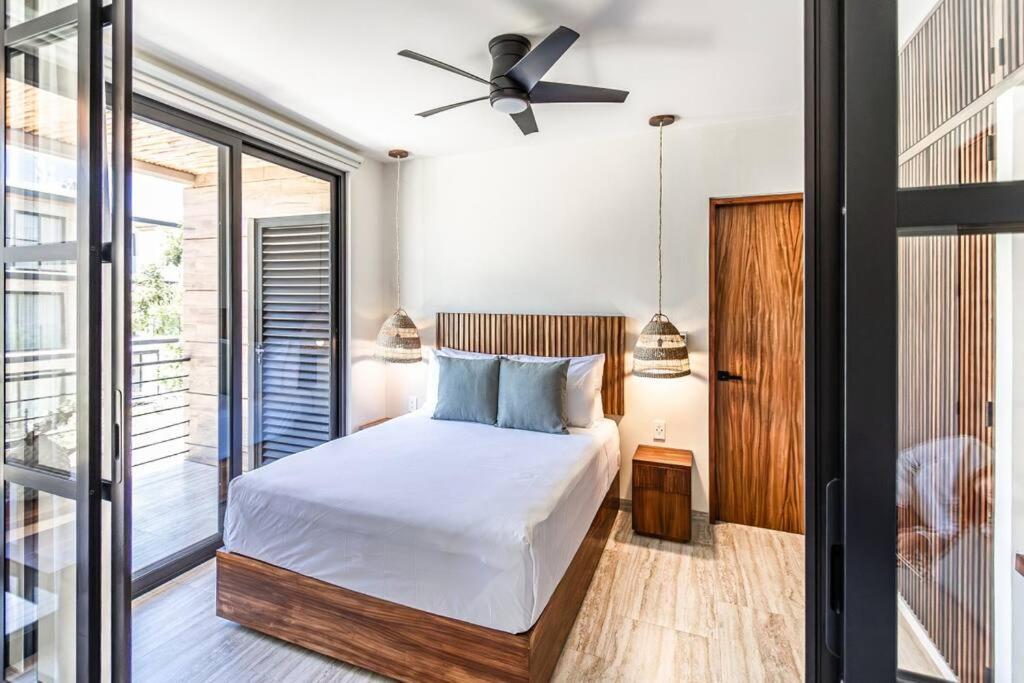 Tulum QR - Cómodo depa para parejas en Tulum con alberca