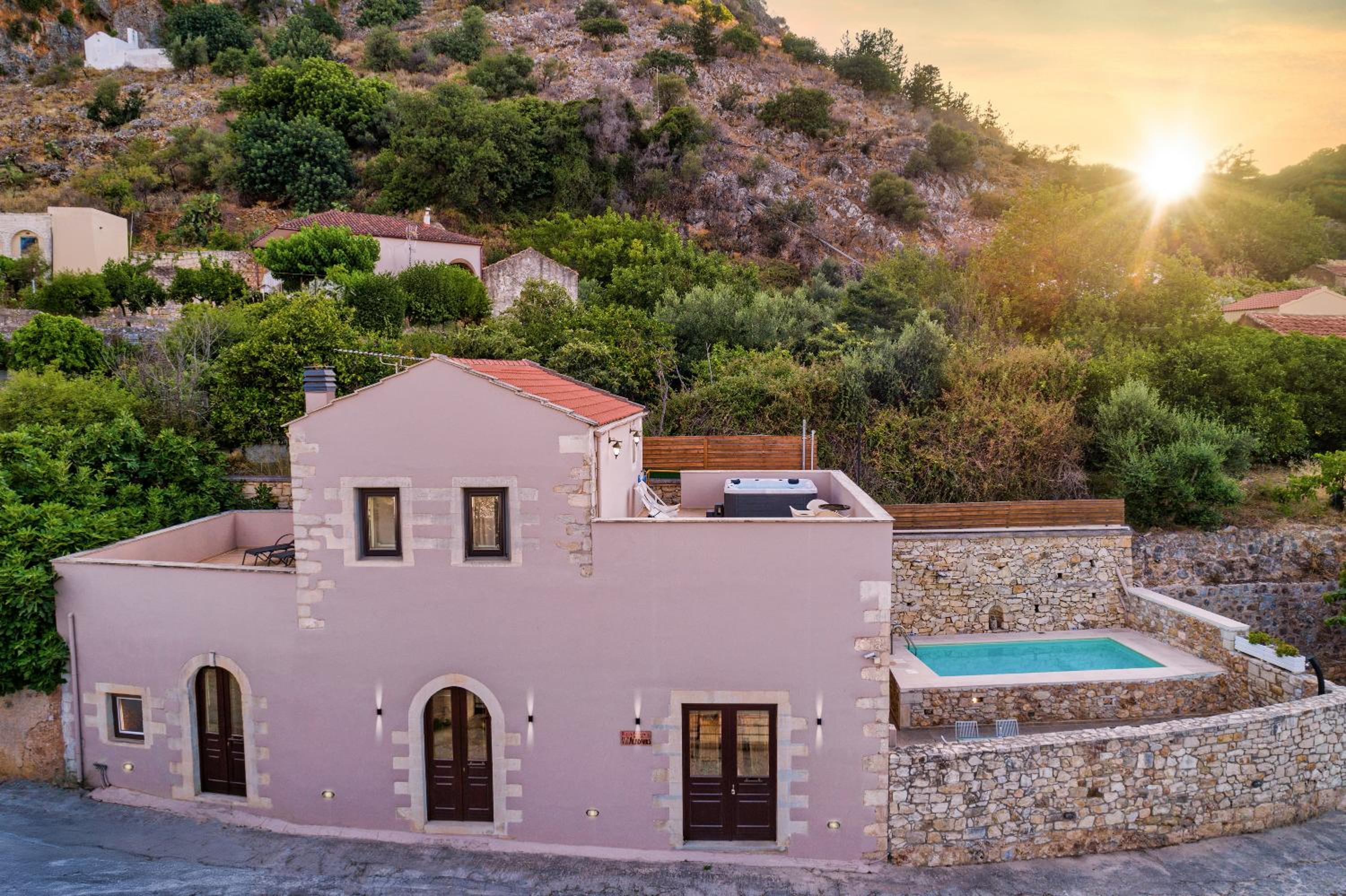 Hotel Olga's Filoxenia - Villa Aladanos-private pool and heated jacuzzi - Image 1