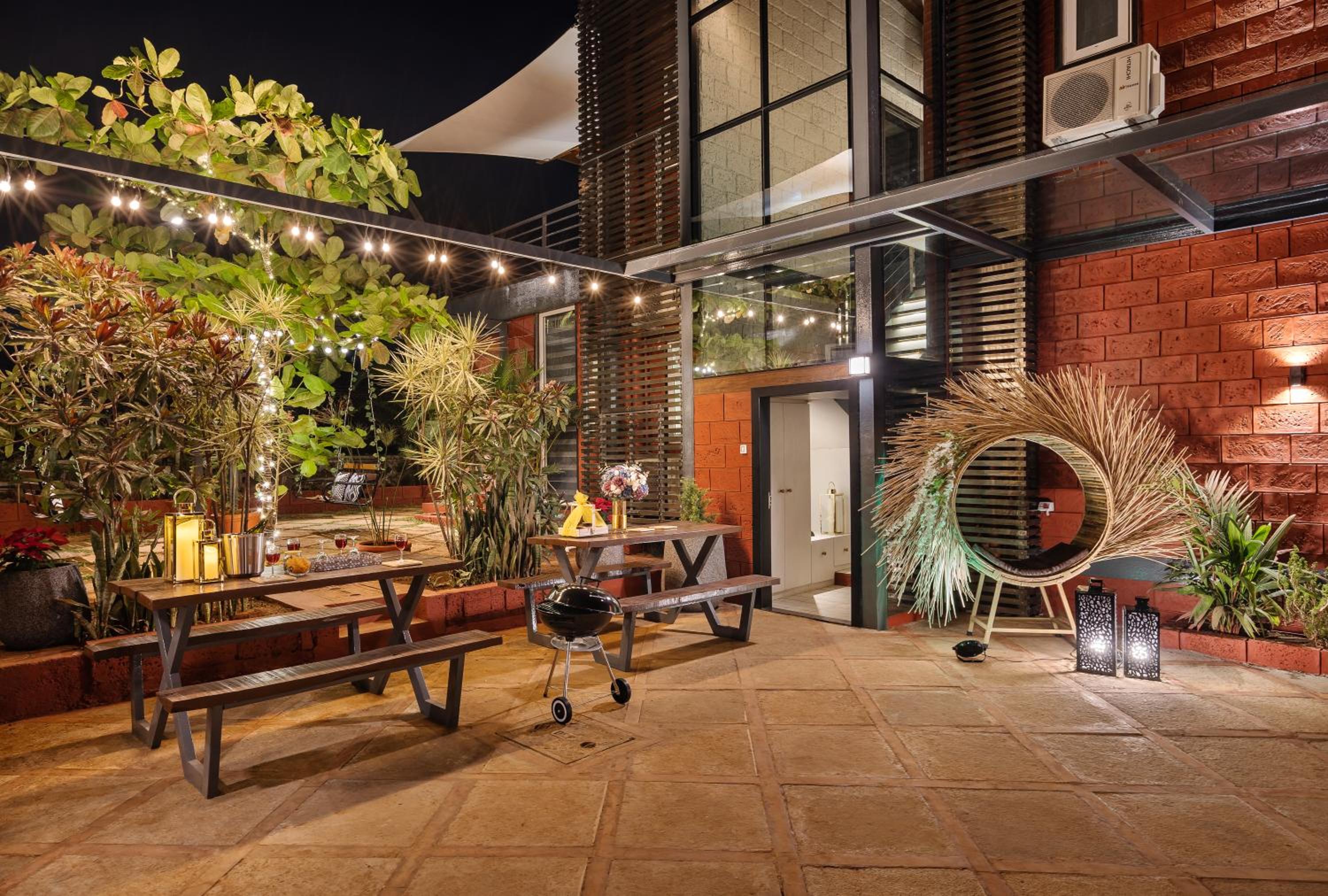 SaffronStays Hobbes - 3BR private pool villa with lawn, family lounge, BBQ nights & deck sit-outs, ideal for celebrations