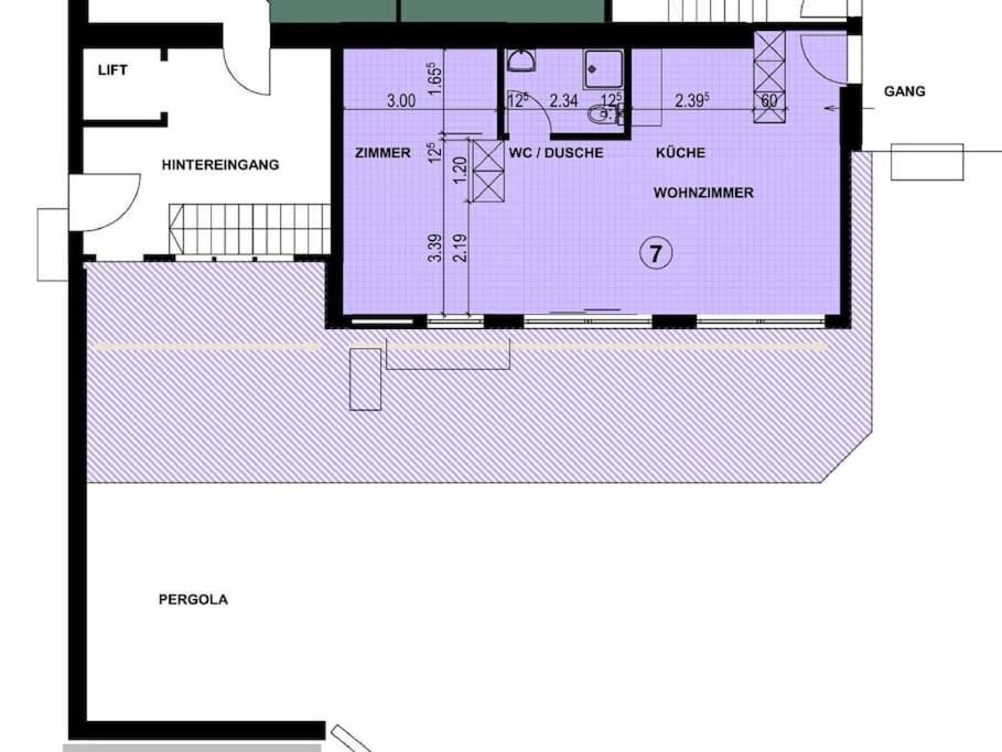 Schöne ruhige Wohnung mit Sicht auf den Innenpark
