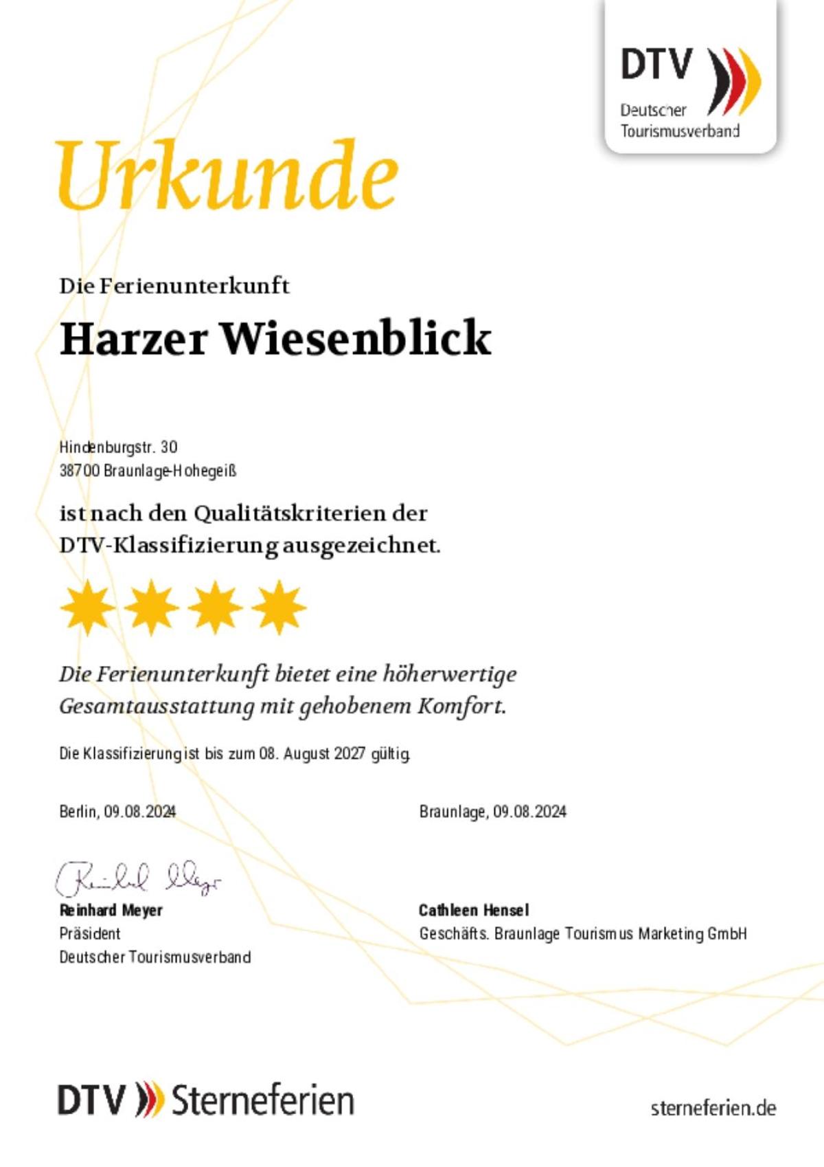 FeWo Harzer Wiesenblick, bis 2 Hunde willkommen, W-Lan, Sauna, DTV 4 Sterne, 3 Pfoten