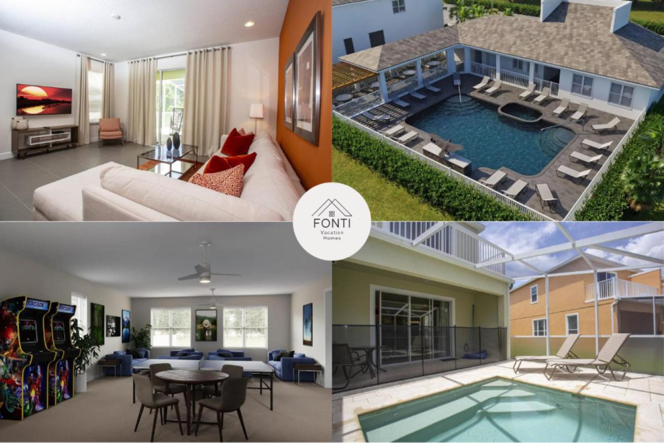 Modern Townhouse Heated Pool Disney Orlando 1500R