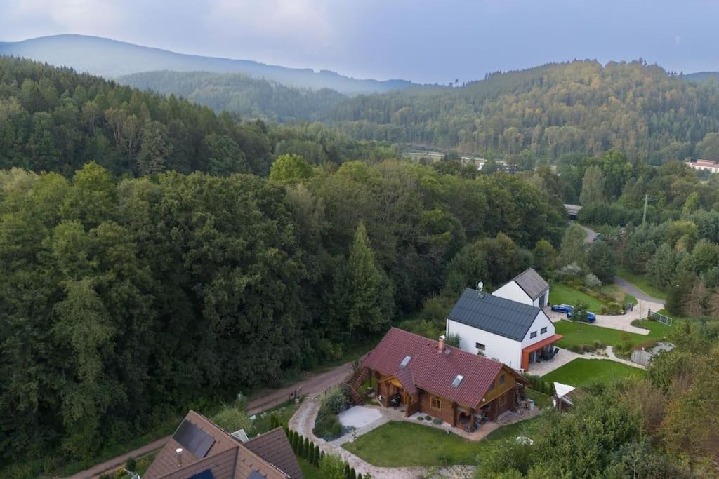 Apartmán ve srubu s balkónem
