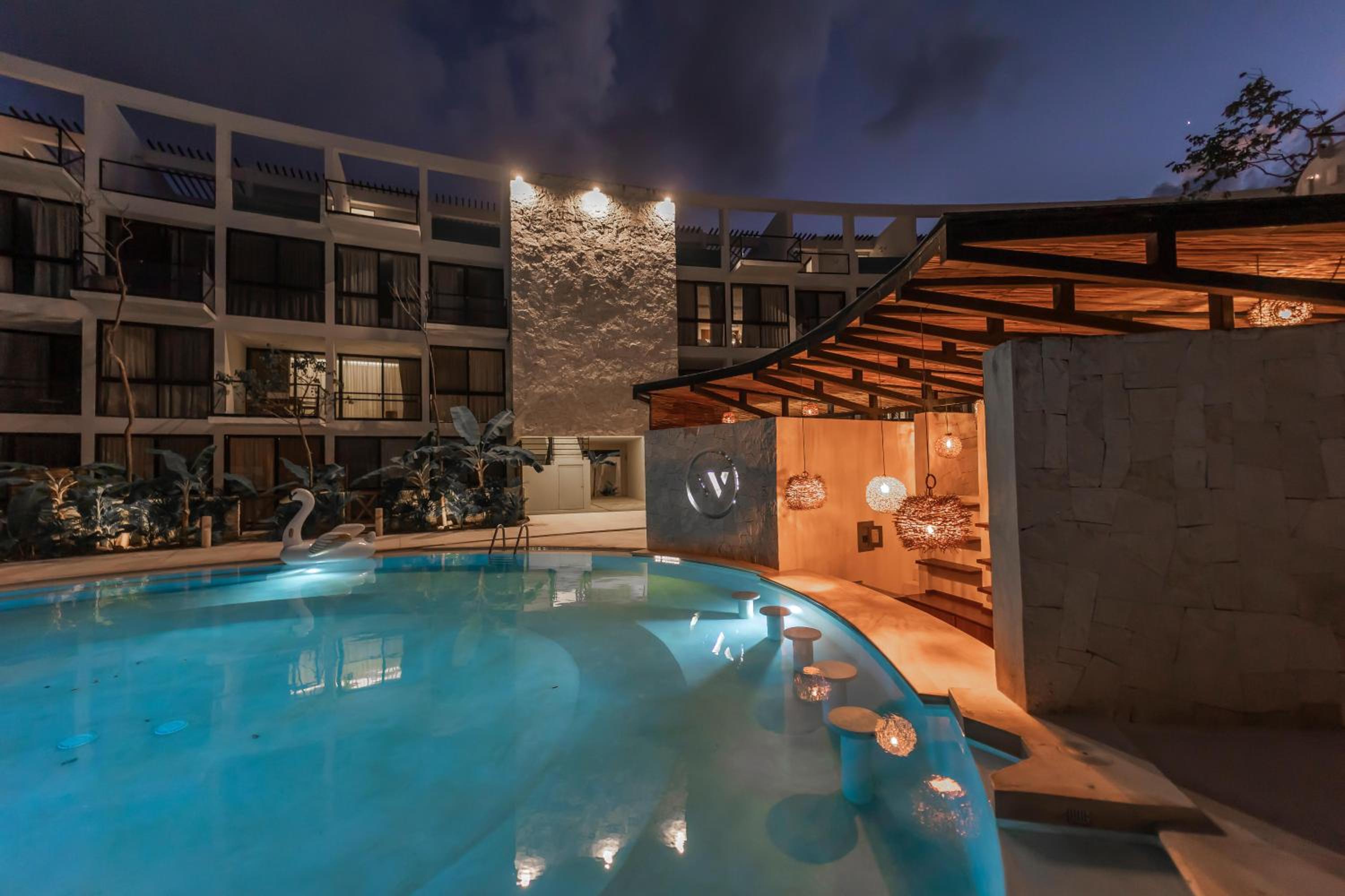 The Waves Tulum Modern Two-bedroom penthouse apartment with private plunge pool view 3