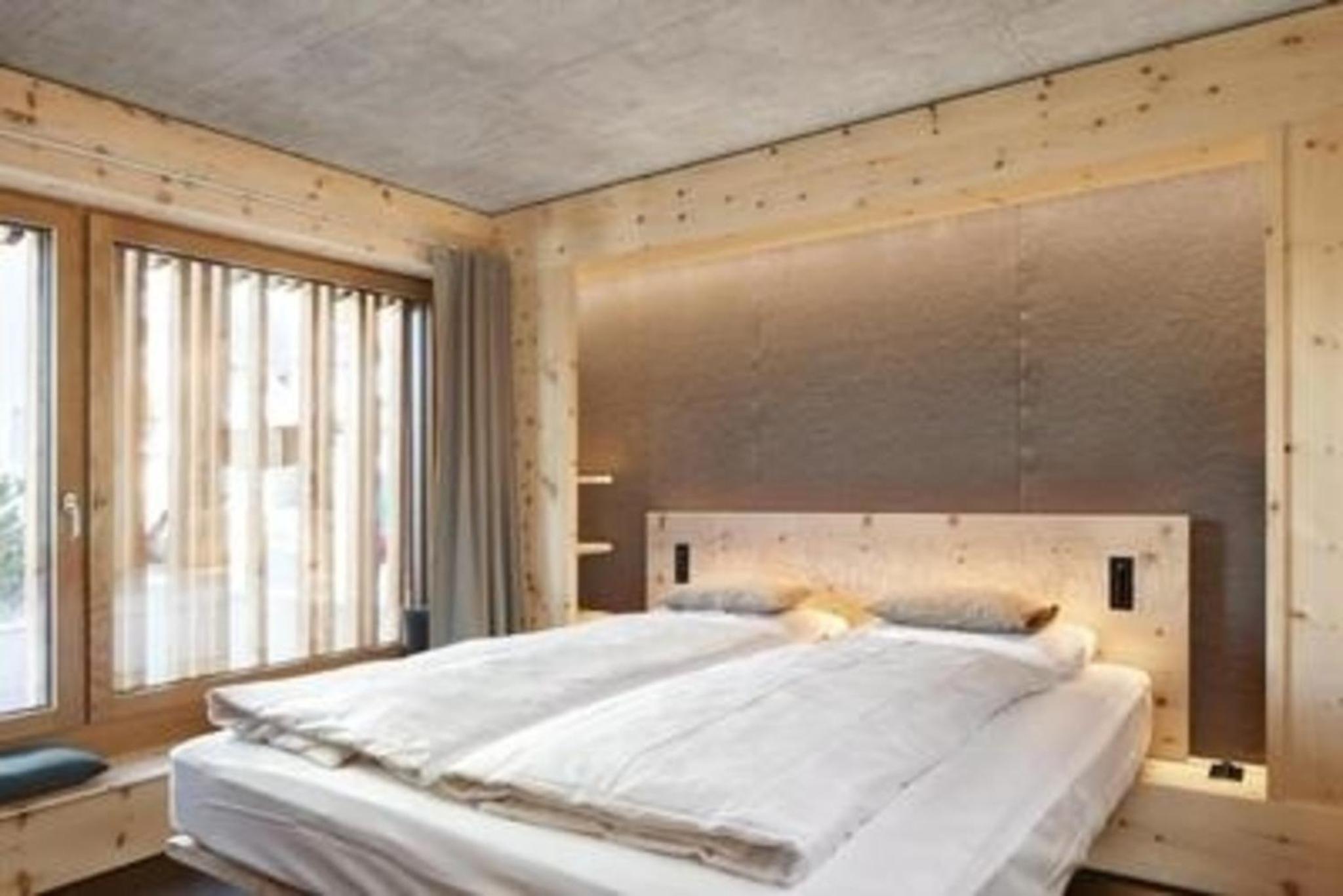 Alpine Lodge 6-Bett-Wohnung mit Galerie Chesa al Parc
