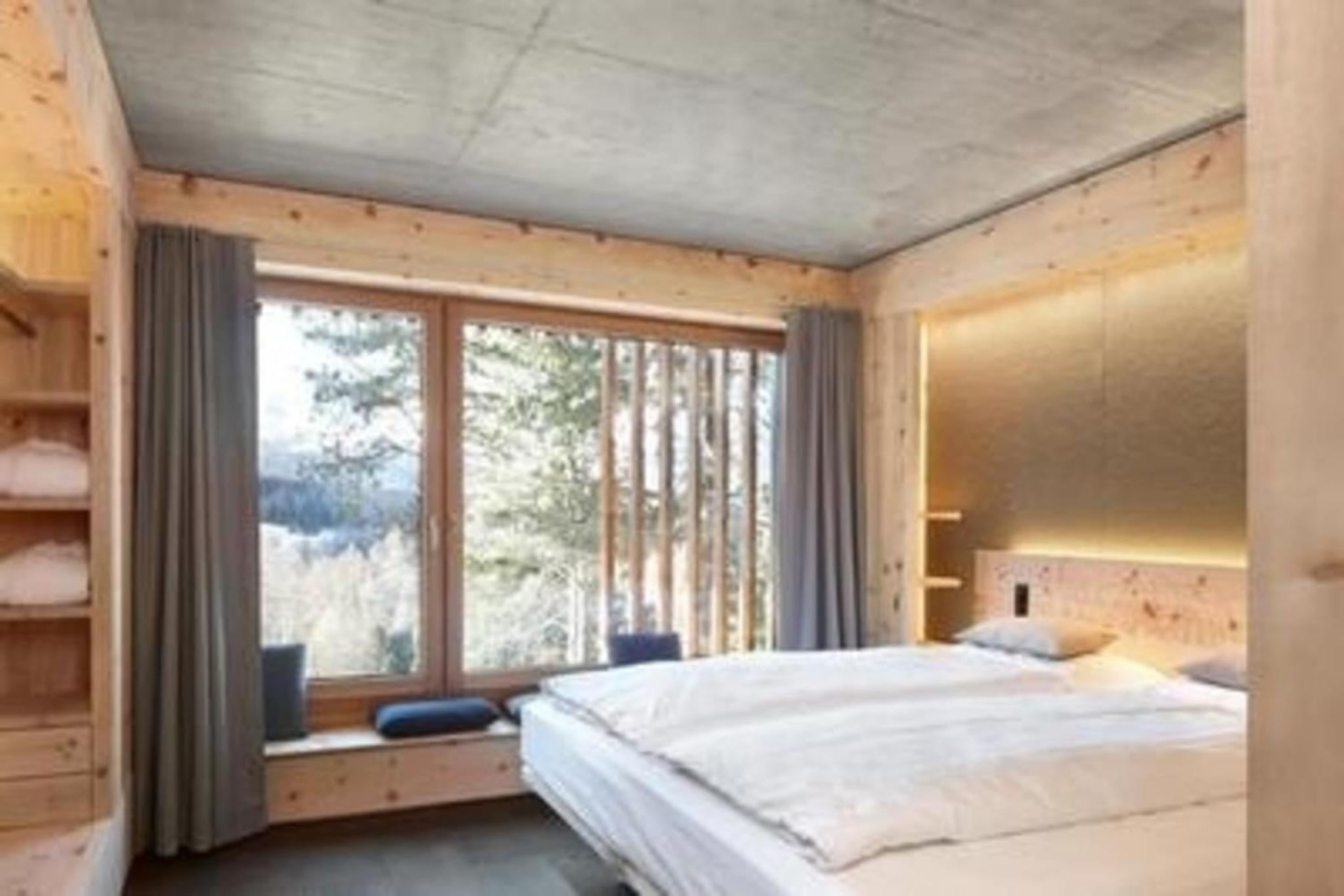 Alpine Lodge 6-Bett-Wohnung mit Galerie Chesa al Parc