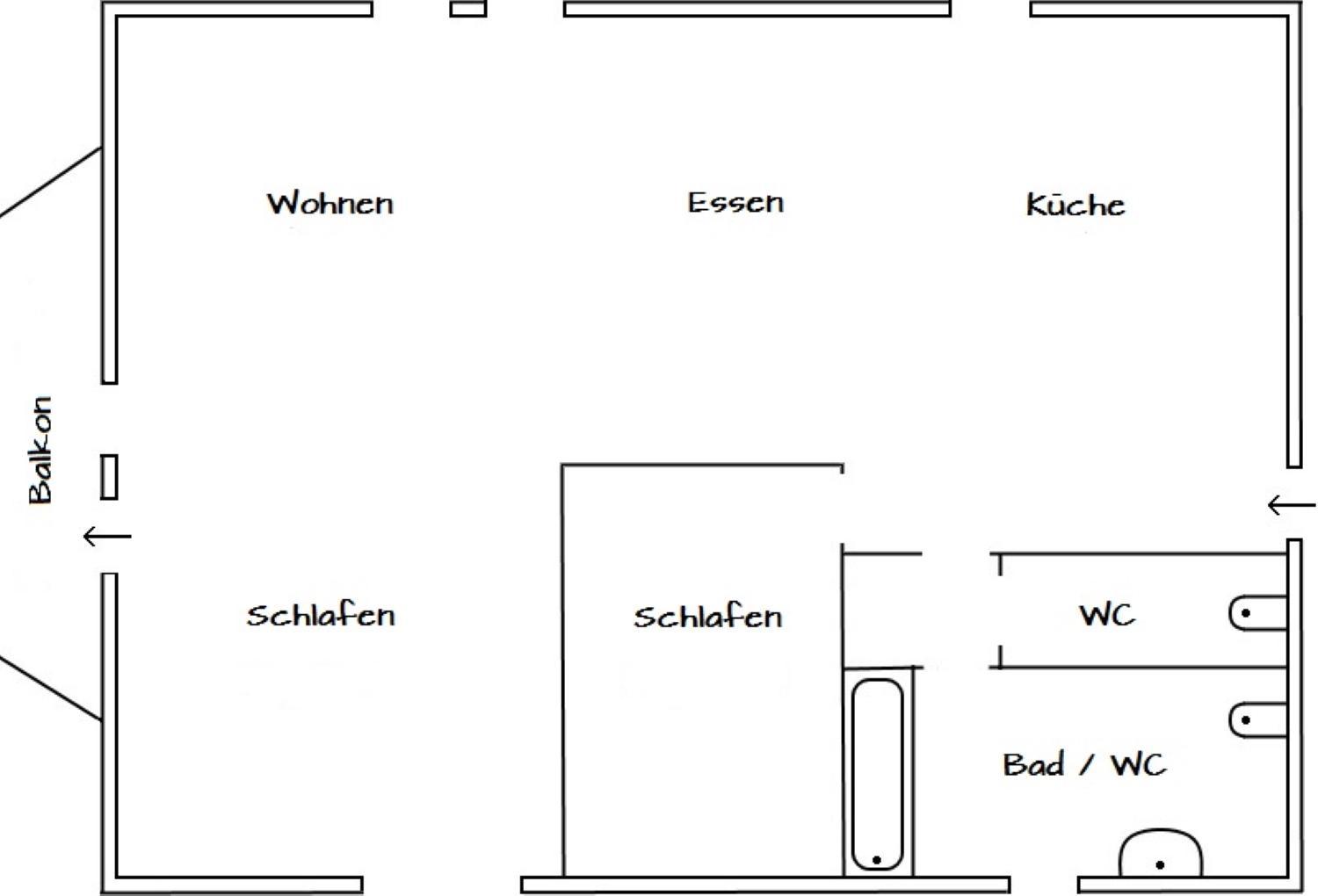 Grünes Tal Wohnung Berta