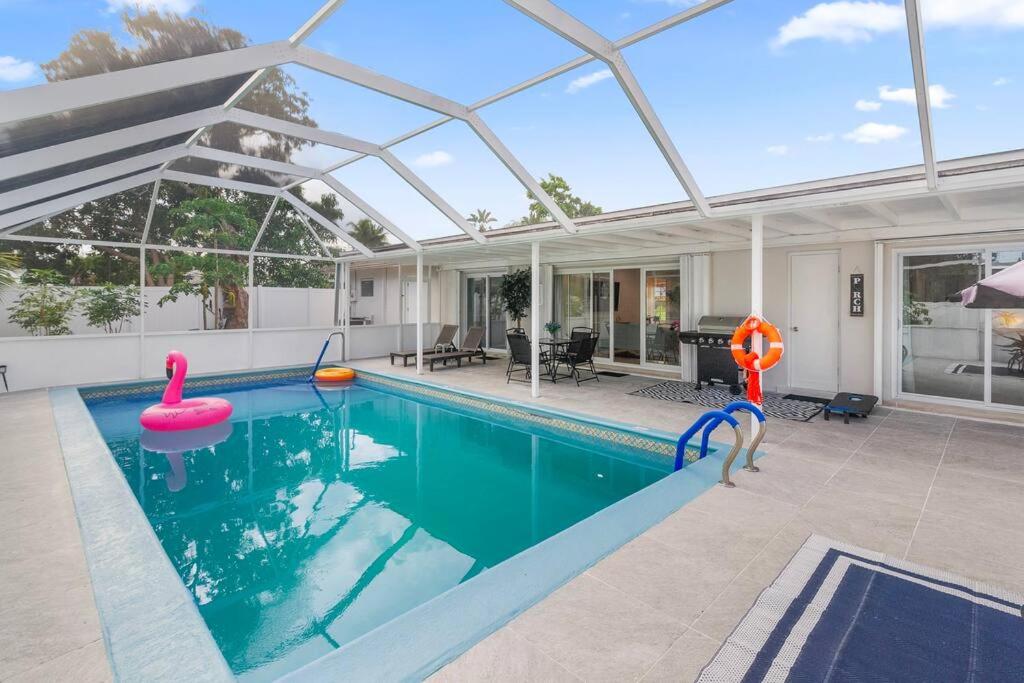 Modern renovated beach oasis home with private pool