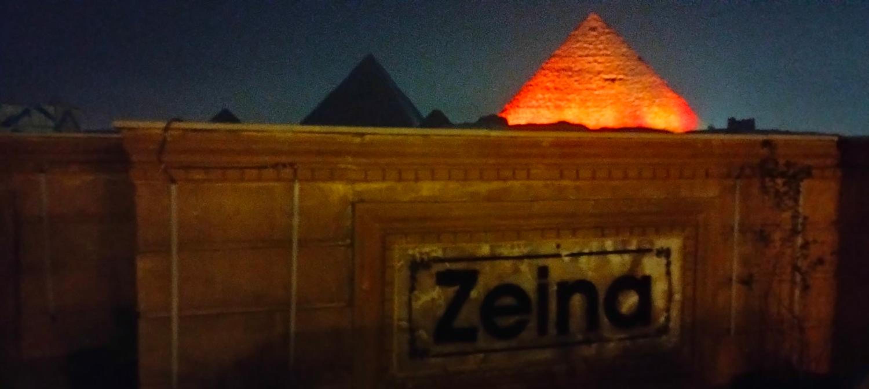 Zeina pyramids view