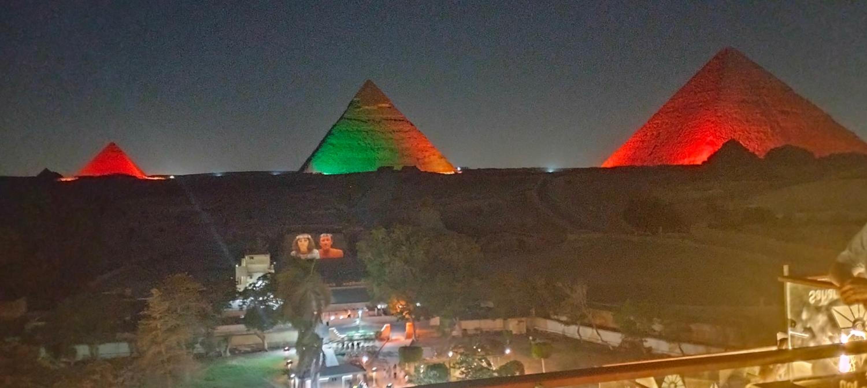 Zeina pyramids view