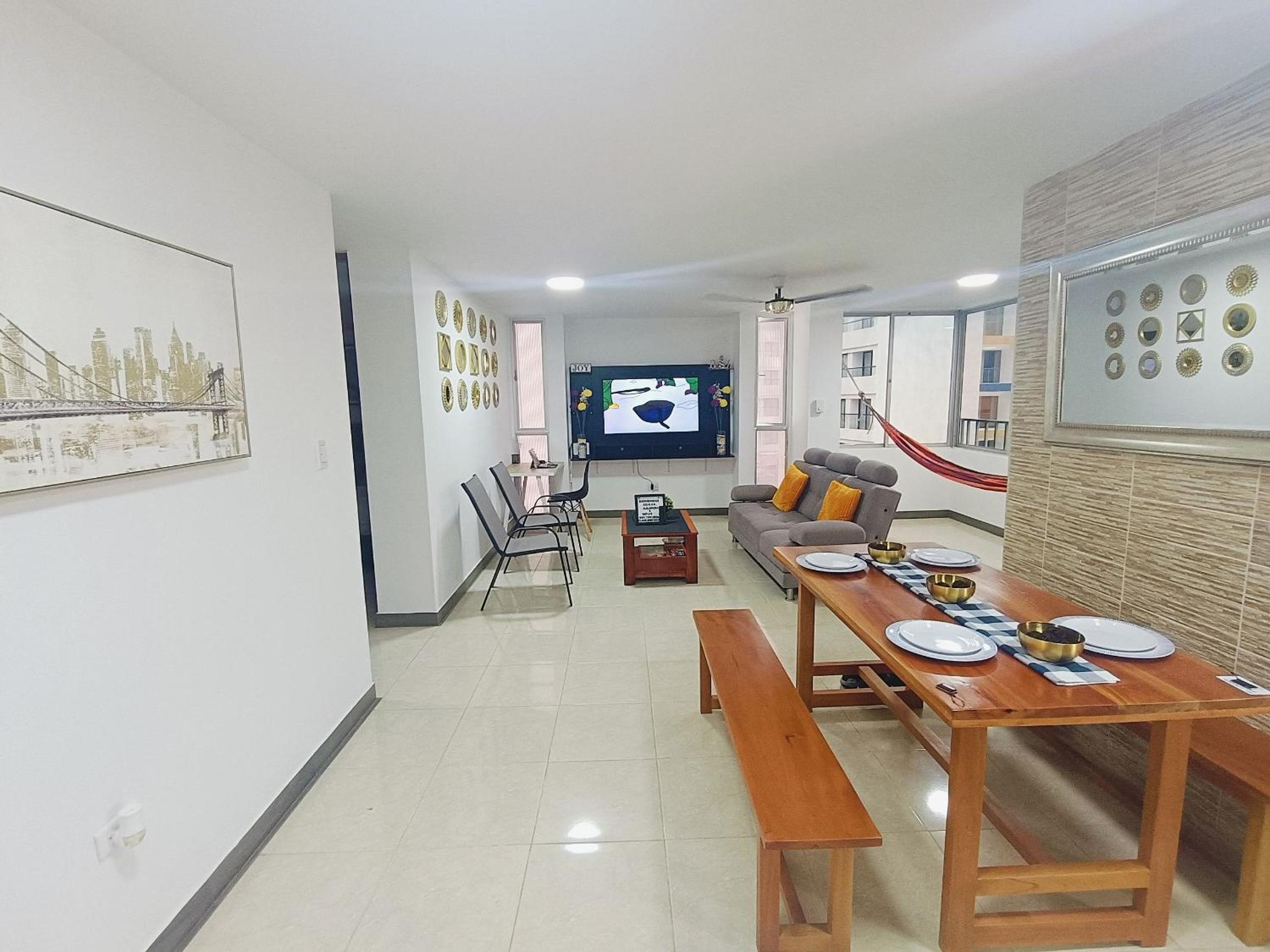 El Rodadero Hermoso Apartamento a 50m de la playa ven descansa o trabajar